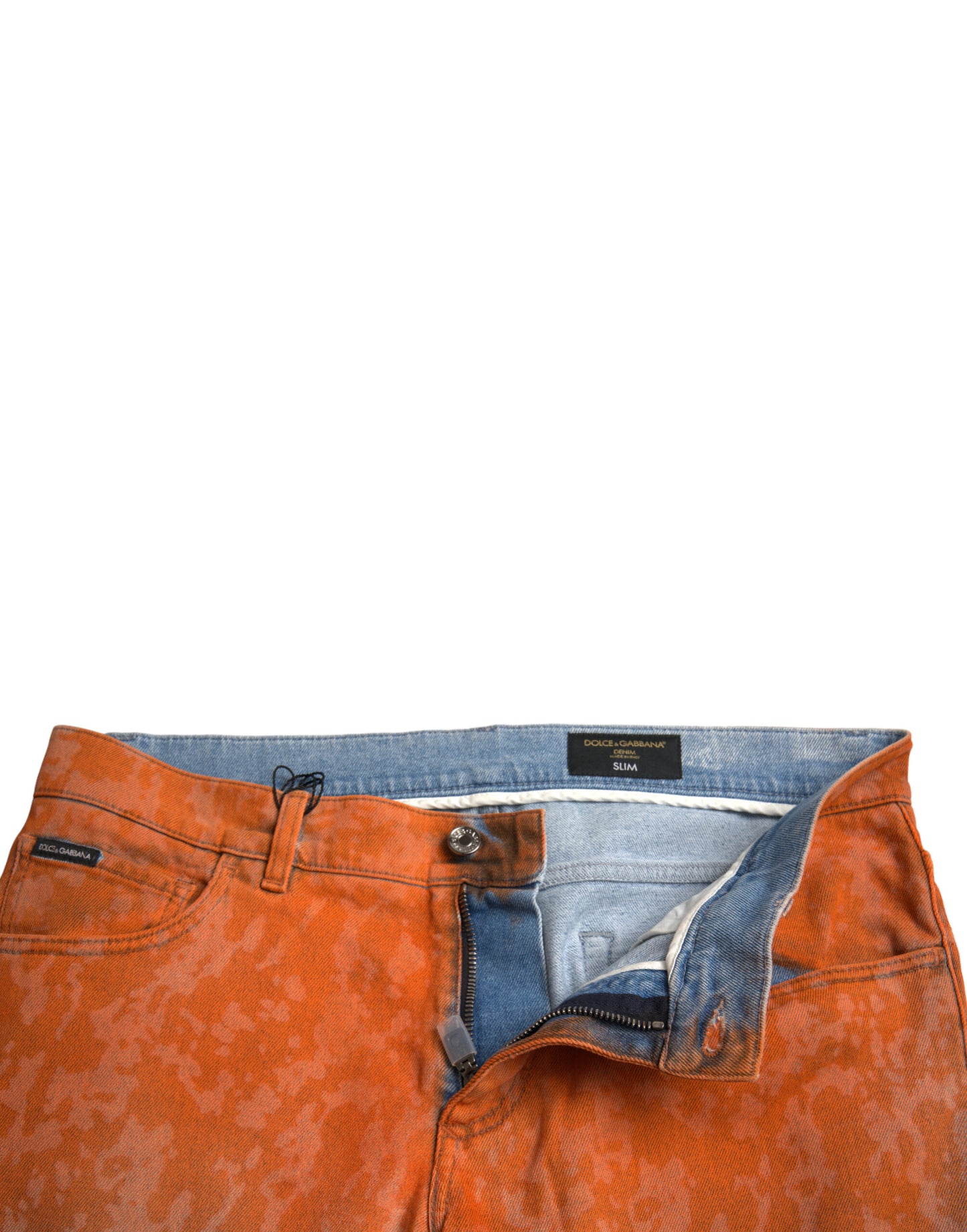Dolce & Gabbana Multicolor Ombre Cotton Slim Fit Denim Jeans Dolce & Gabbana