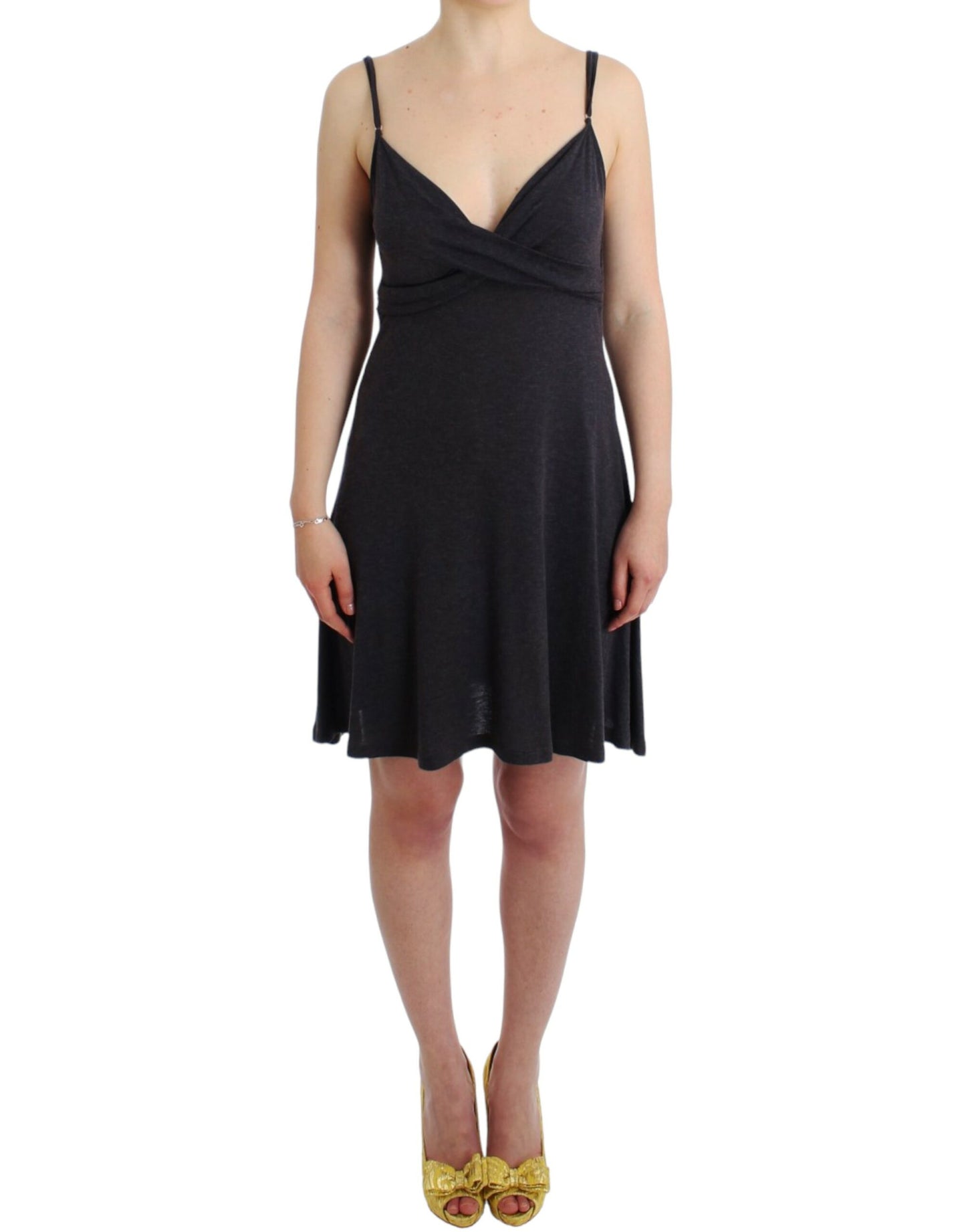 Costume National Gray knitted A-line dress Costume National