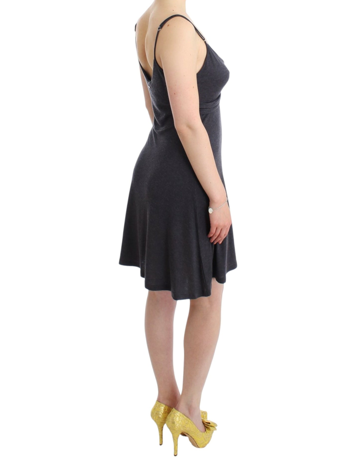 Costume National Gray knitted A-line dress Costume National