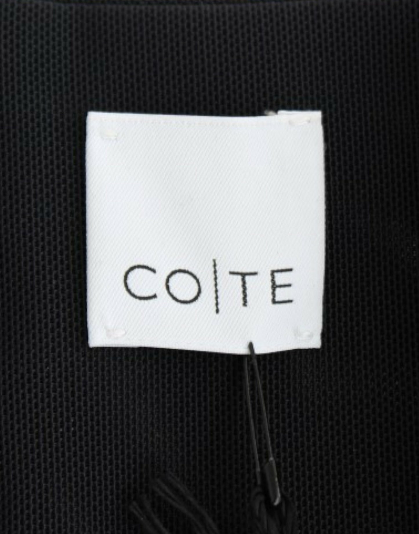 CO|TE Black short sleeve venus dress CO|TE