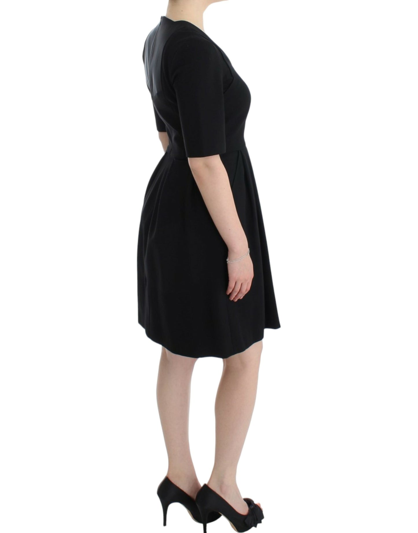 CO|TE Black short sleeve venus dress CO|TE