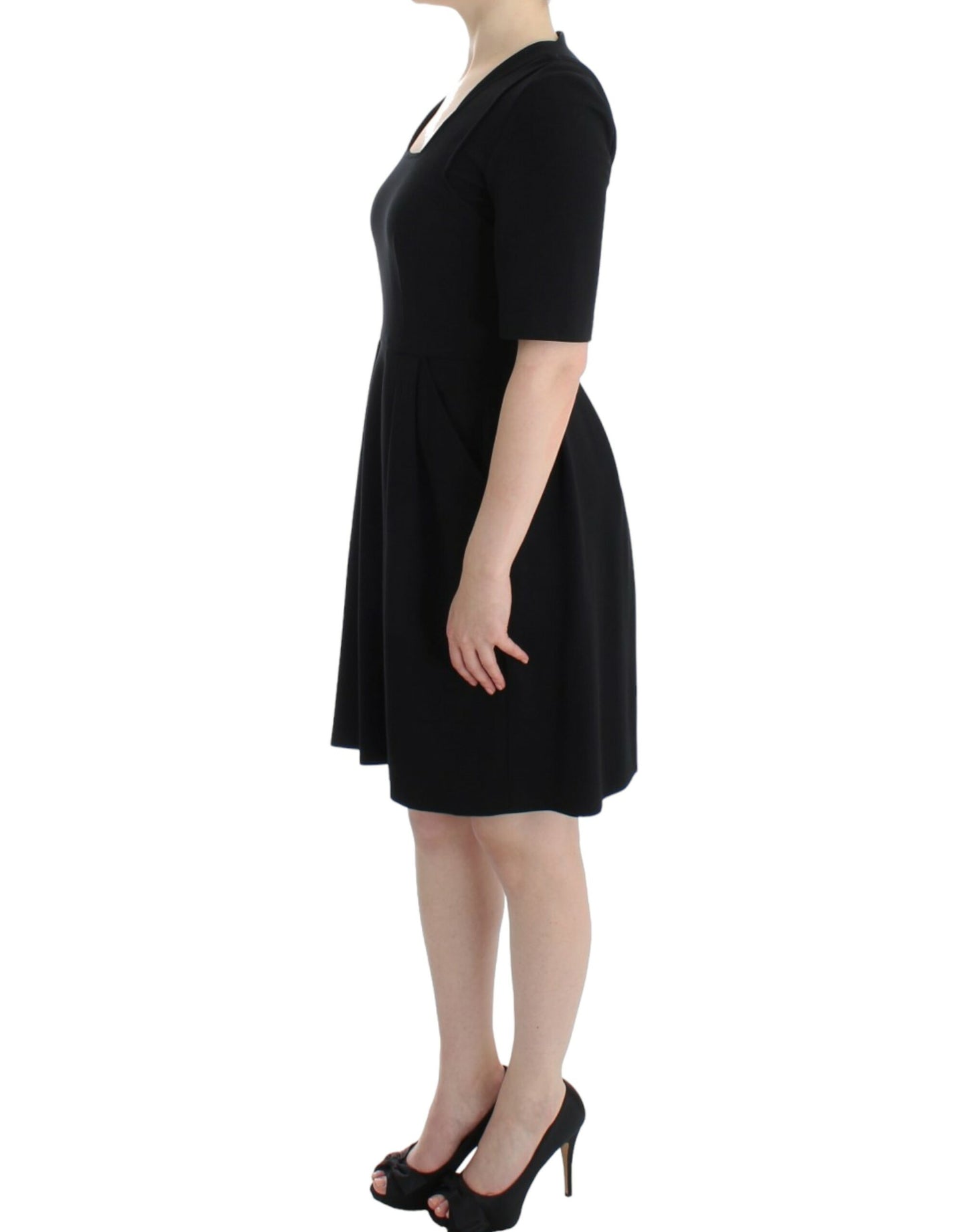 CO|TE Black short sleeve venus dress CO|TE