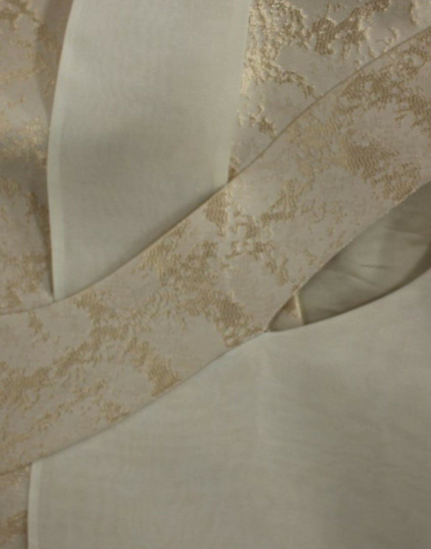 Zeyneptosun Beige brocade sleeveless jacket vest Zeyneptosun