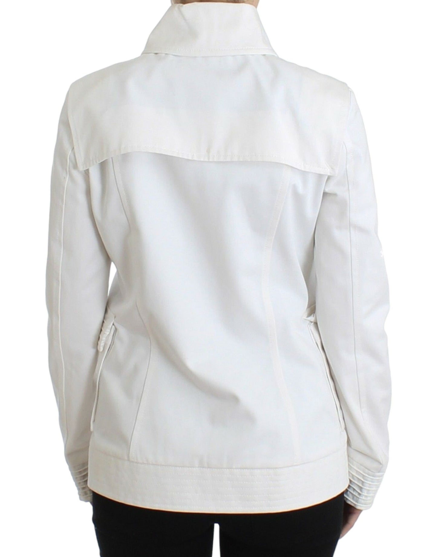 GF Ferre White Double Breasted Jacket Coat Blazer GF Ferre