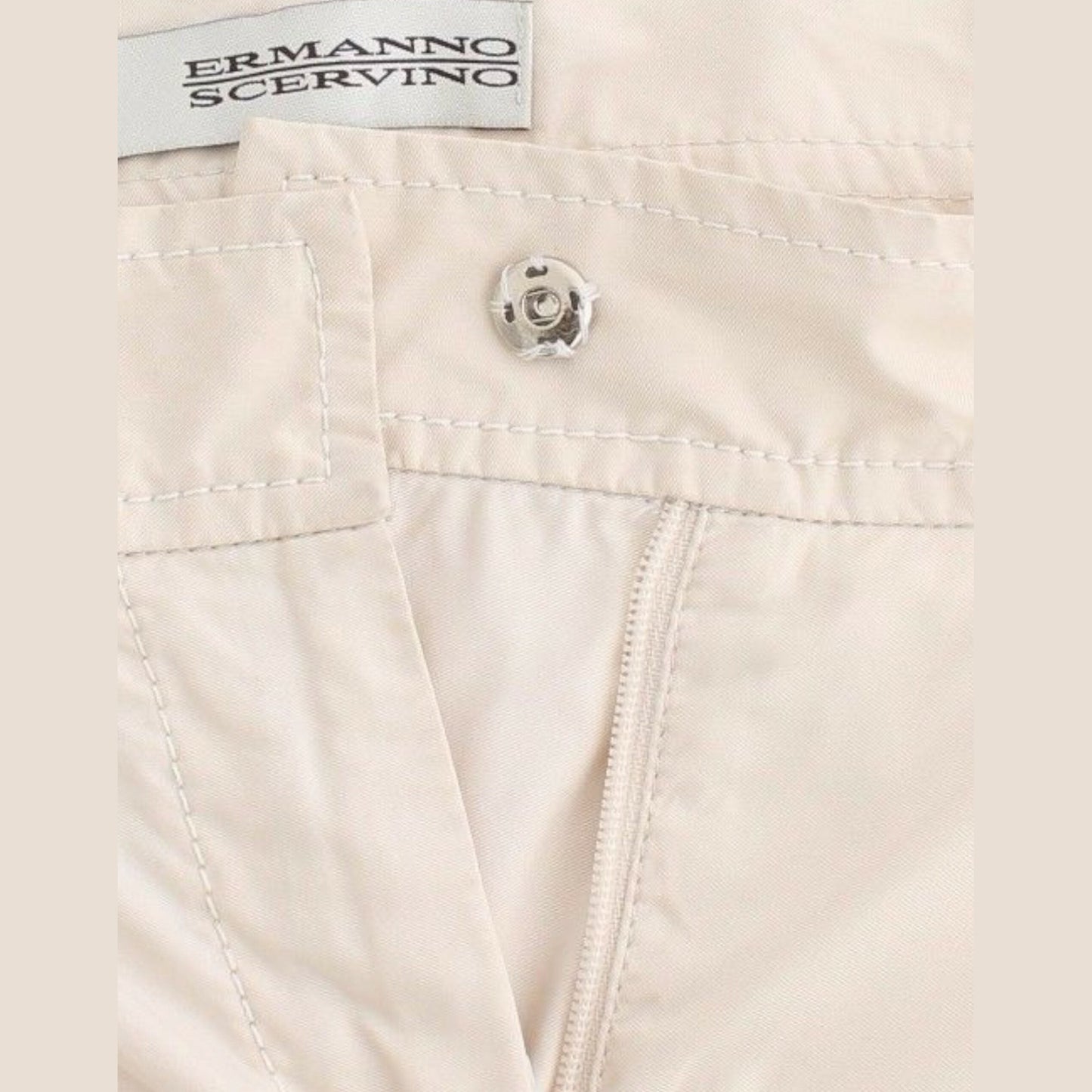 Ermanno Scervino Beige Chinos Casual Dress Pants Khakis Ermanno Scervino