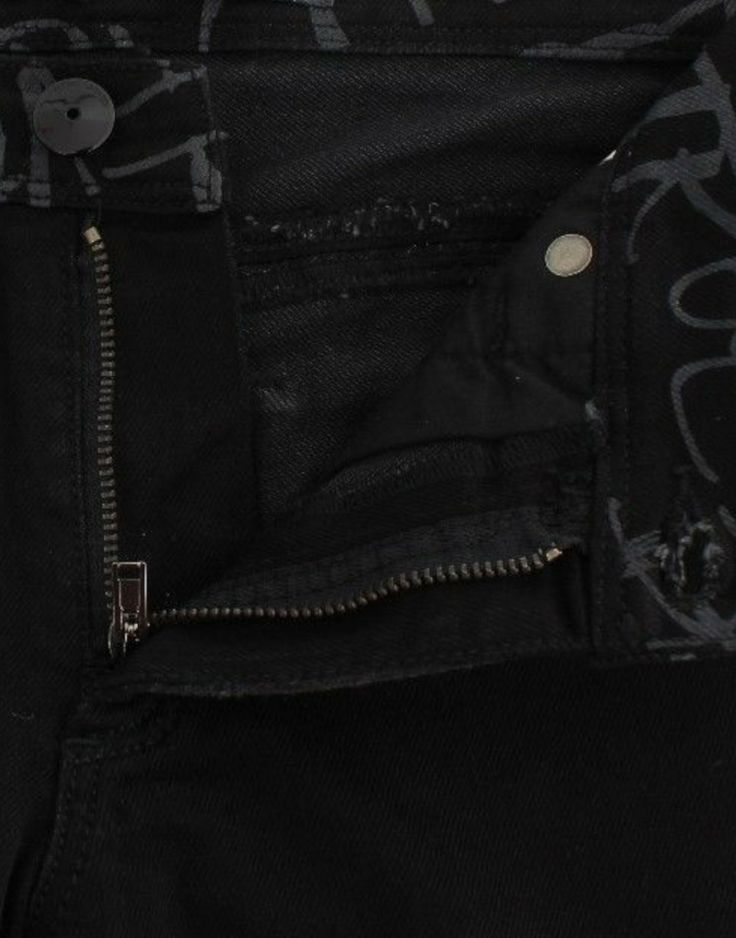 Ermanno Scervino Black Slim Jeans Denim Pants Skinny Stretch Ermanno Scervino