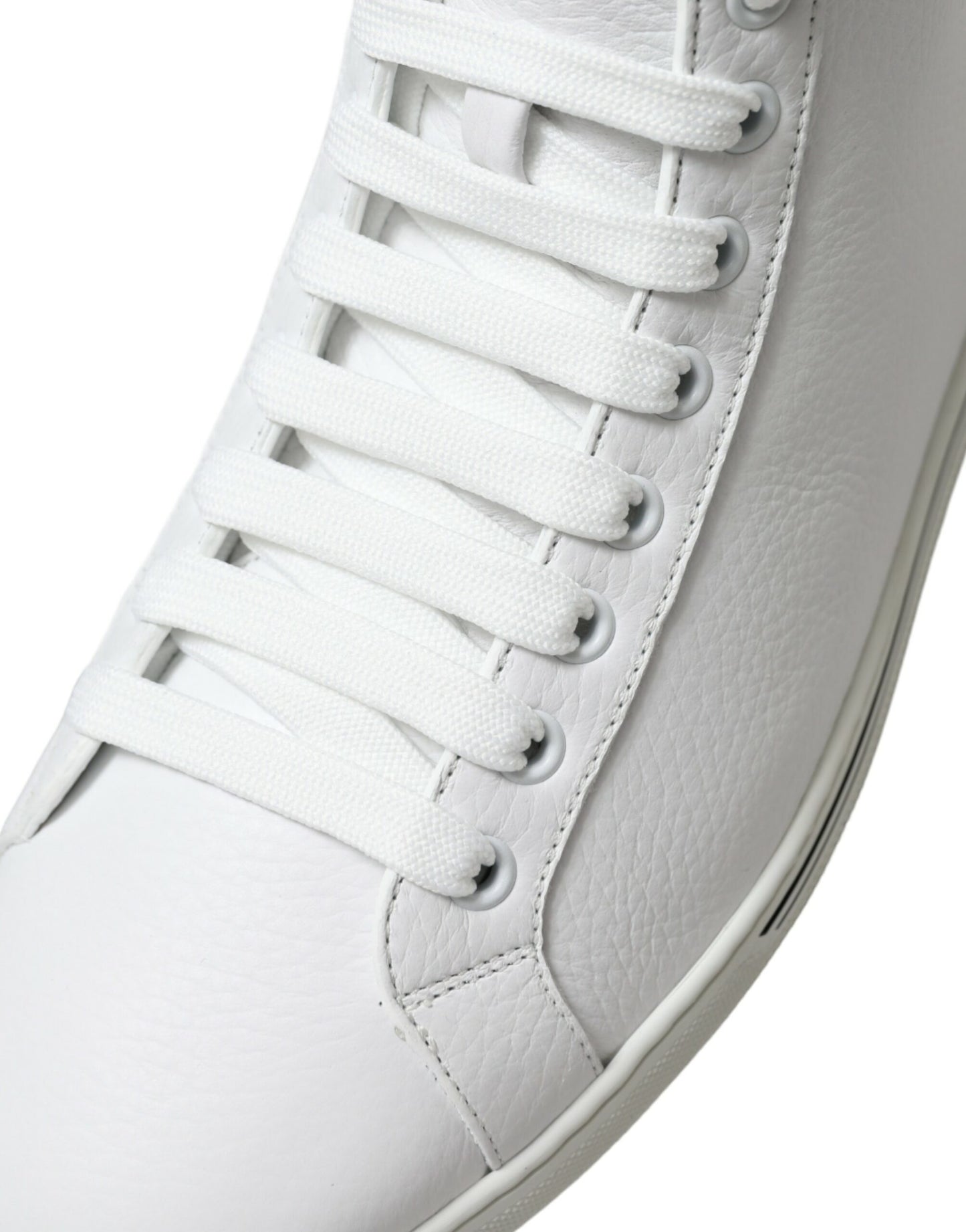 Dolce & Gabbana White Saint Tropez High Top Men Sneakers Shoes Dolce & Gabbana