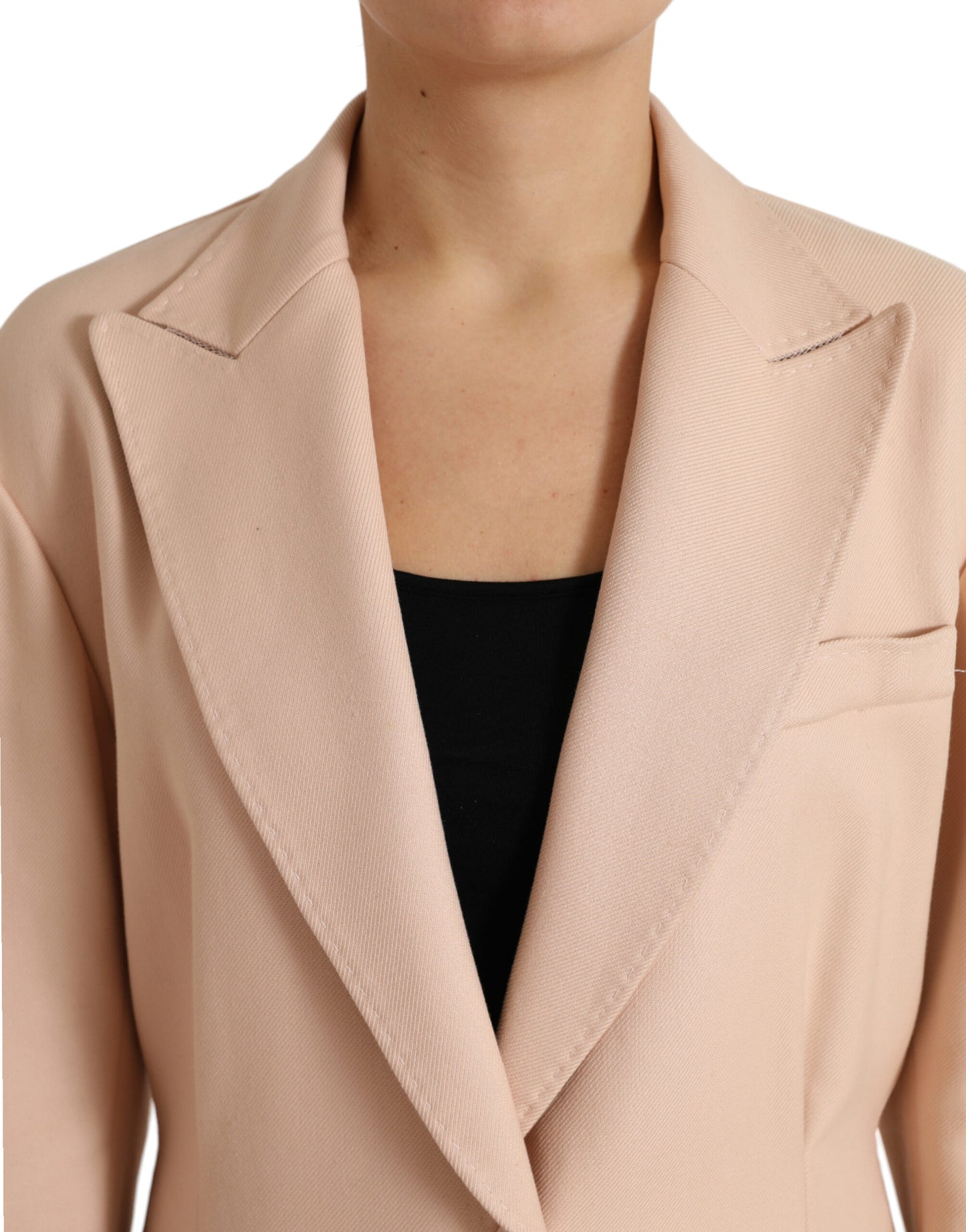 Dolce & Gabbana Beige Cotton Single Breasted Long Coat Jacket Dolce & Gabbana