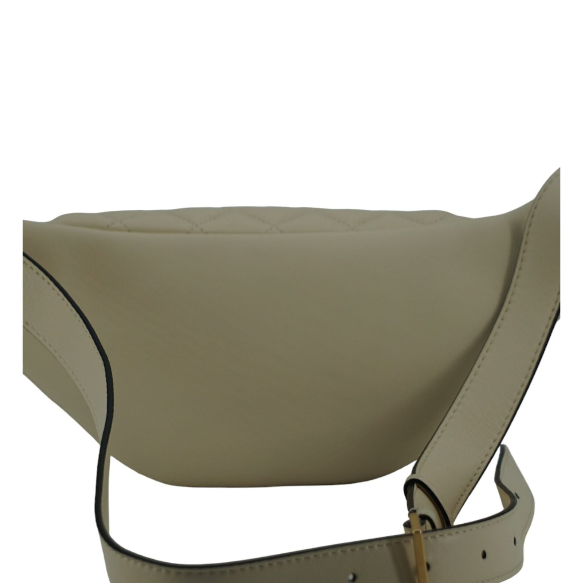 Versace Elegant White Lamb Leather Belt Bag Versace