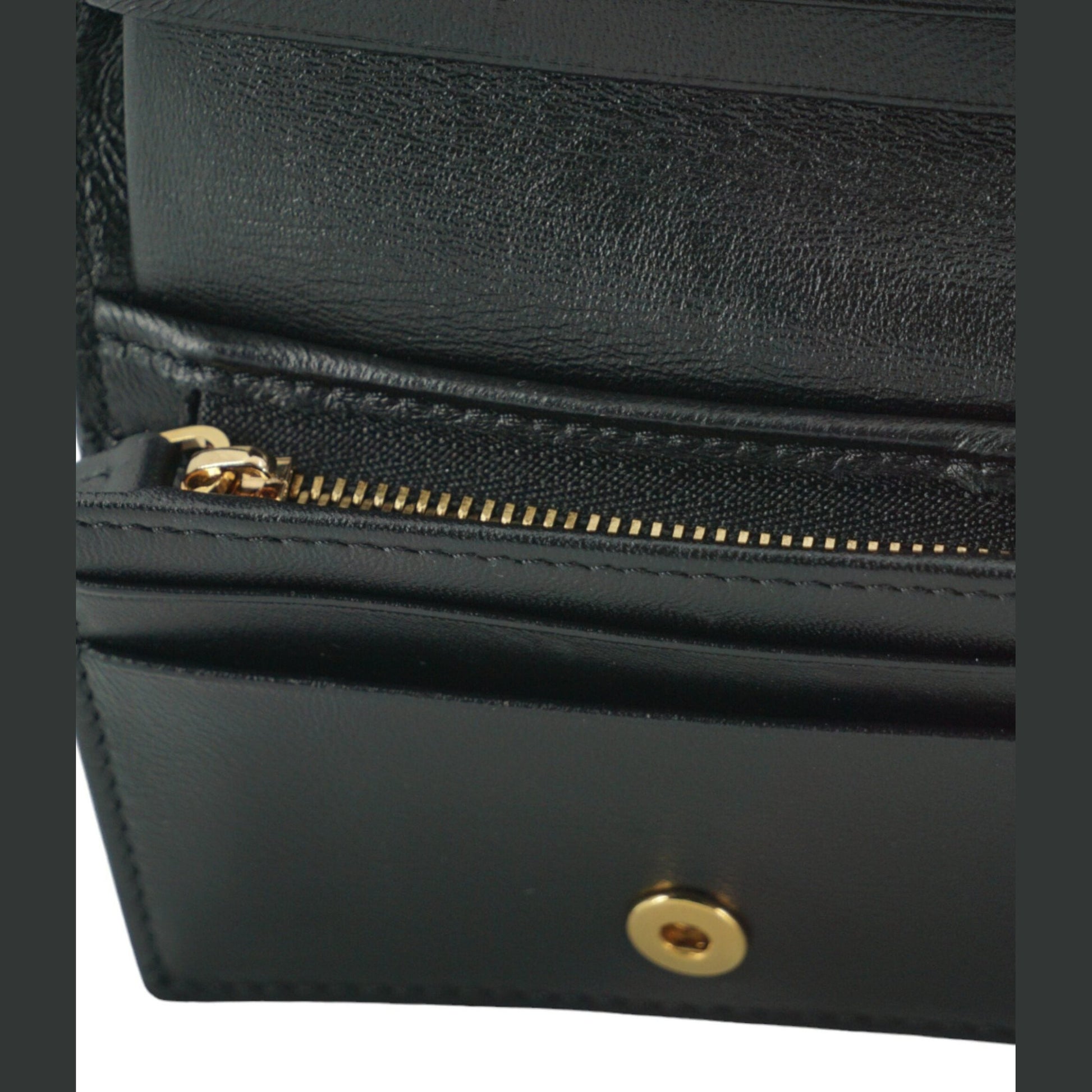 Versace Elegant Compact Leather Wallet in Brown Versace