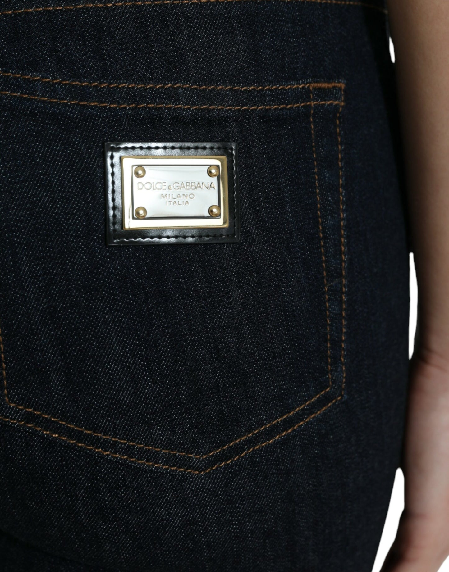 Dolce & Gabbana Blue Cotton Stretch Denim Skinny Jeans Dolce & Gabbana