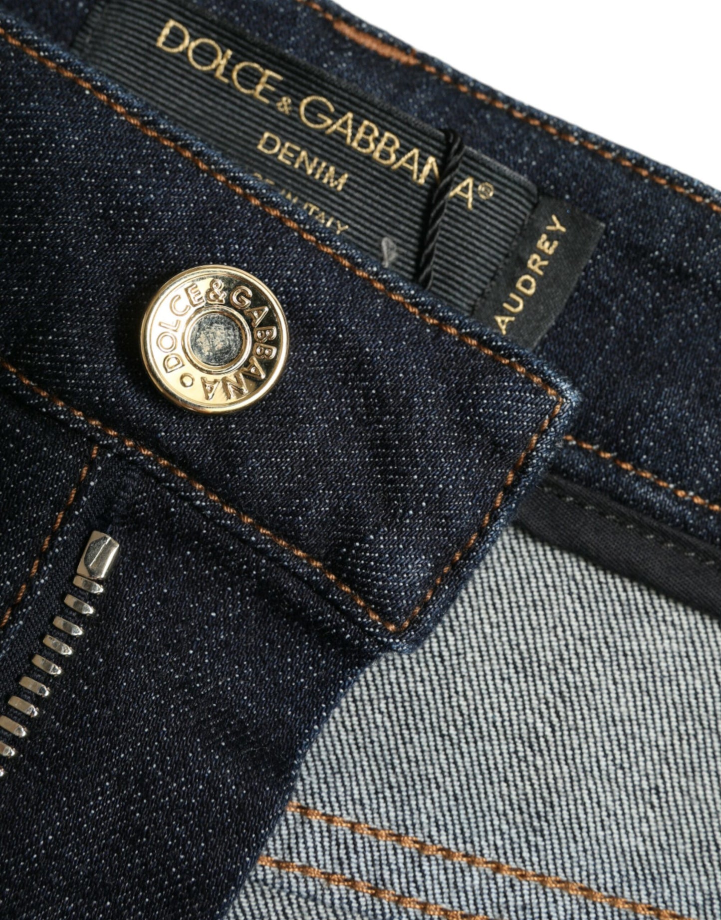 Dolce & Gabbana Blue Cotton Stretch Denim Skinny Jeans Dolce & Gabbana