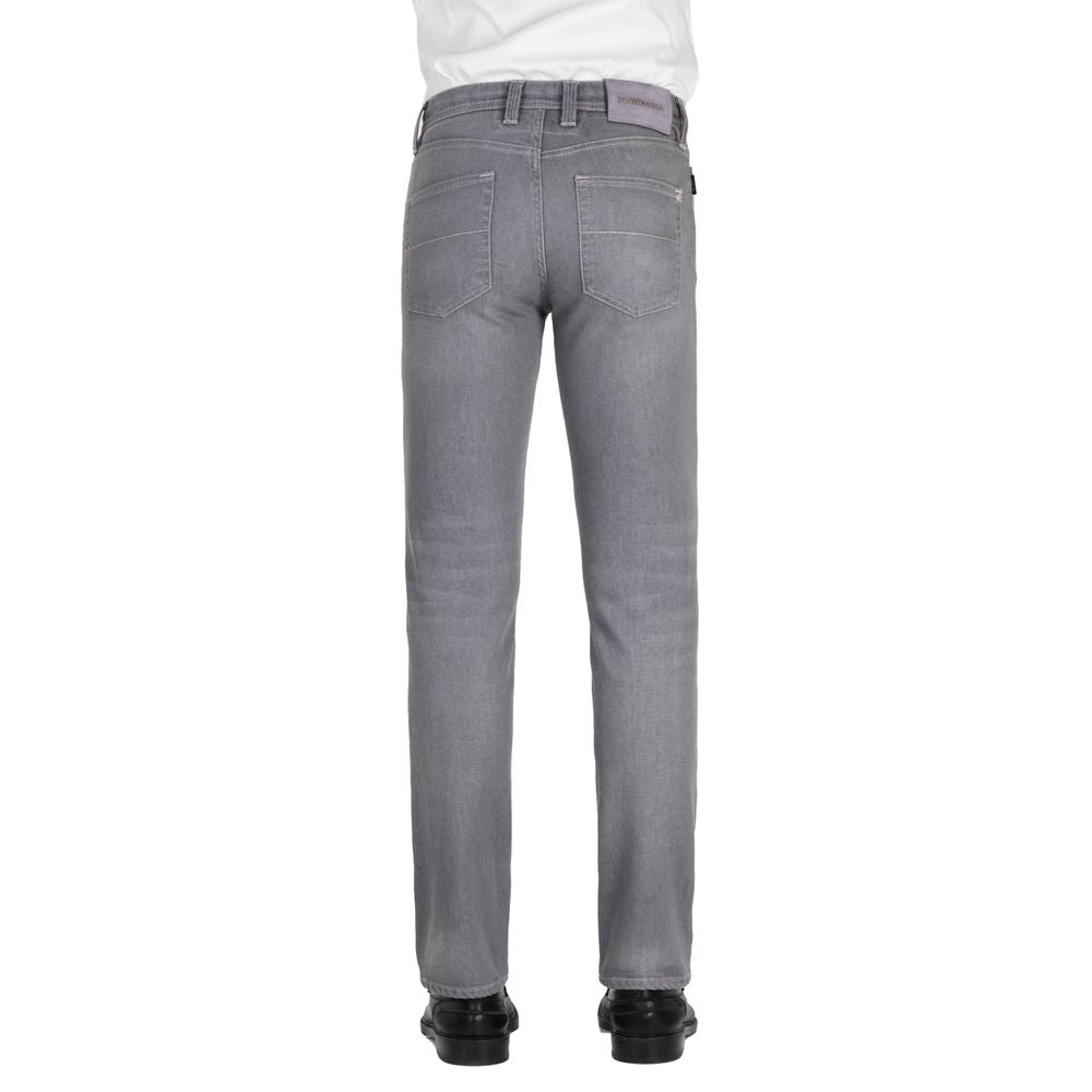 Tramarossa Gray Cotton Men's Jeans Tramarossa
