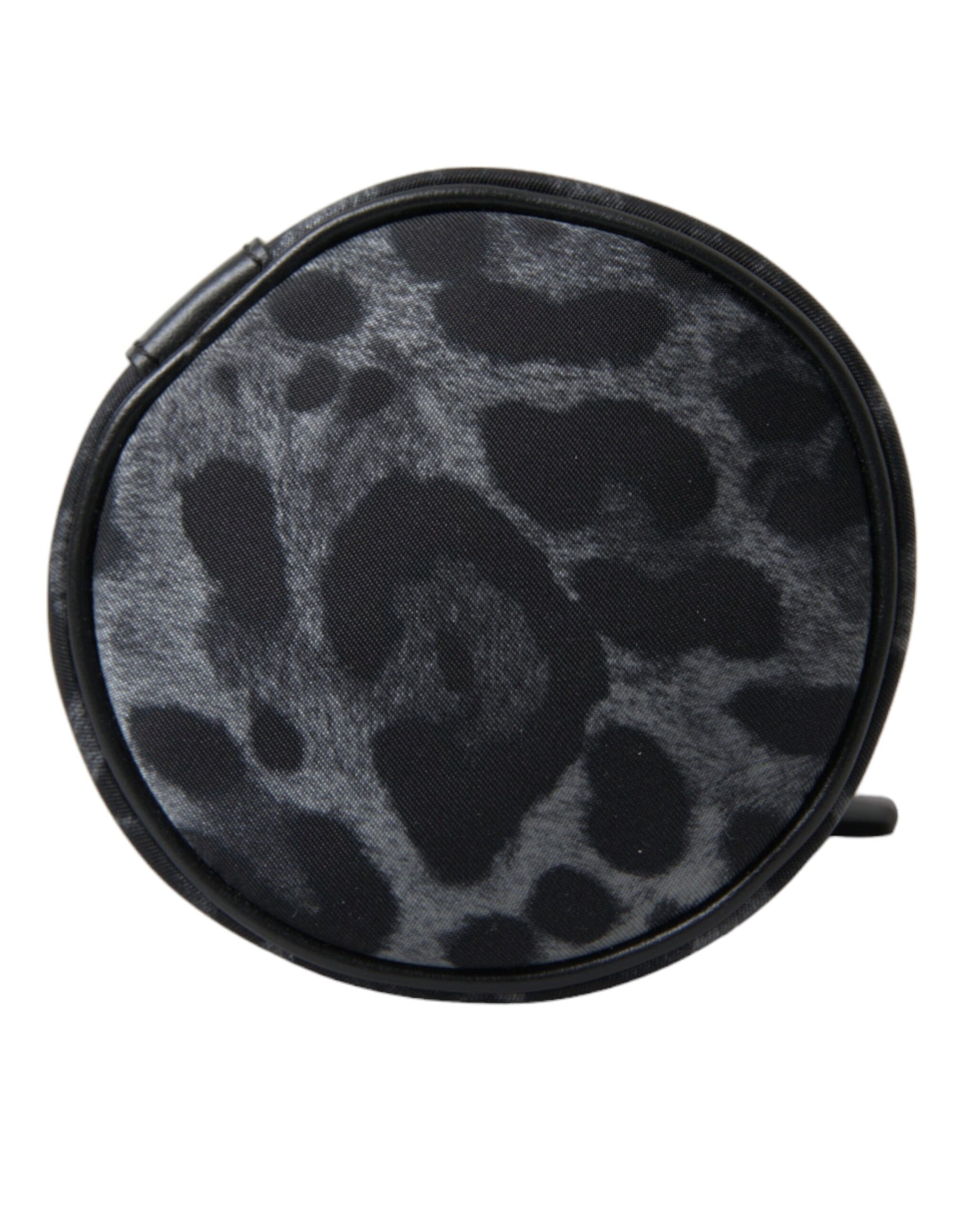 Dolce & Gabbana Black Leopard Round Slim Tote Bottle Cage Bag Dolce & Gabbana