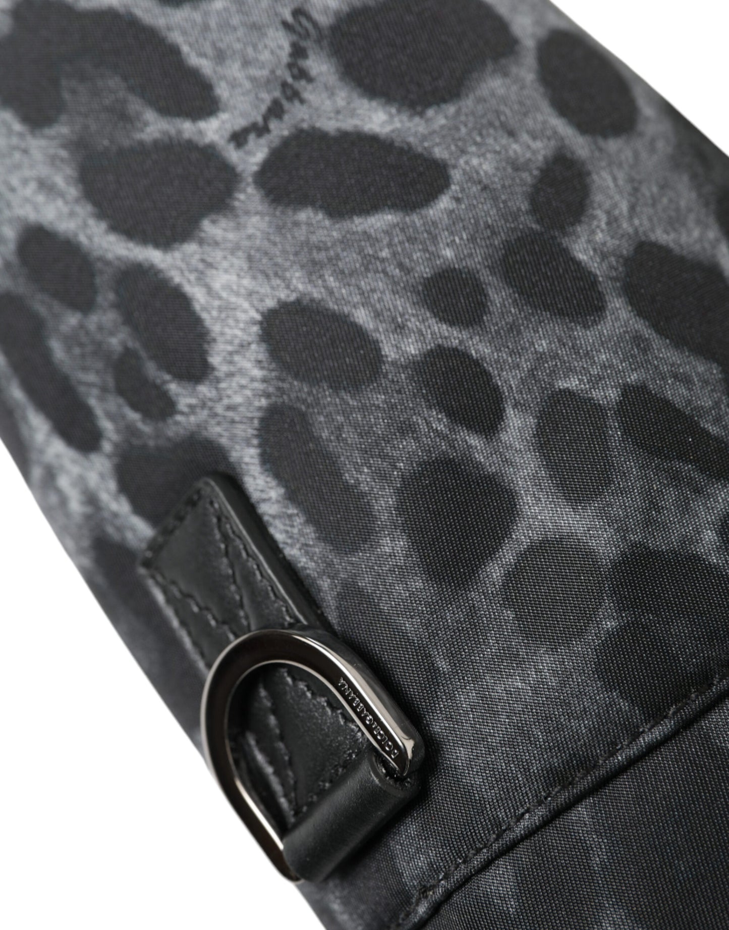 Dolce & Gabbana Black Leopard Round Slim Tote Bottle Cage Bag Dolce & Gabbana