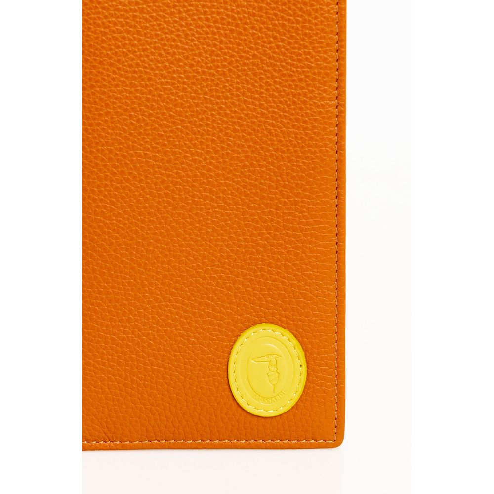Trussardi Brown Leather Men Wallet Trussardi