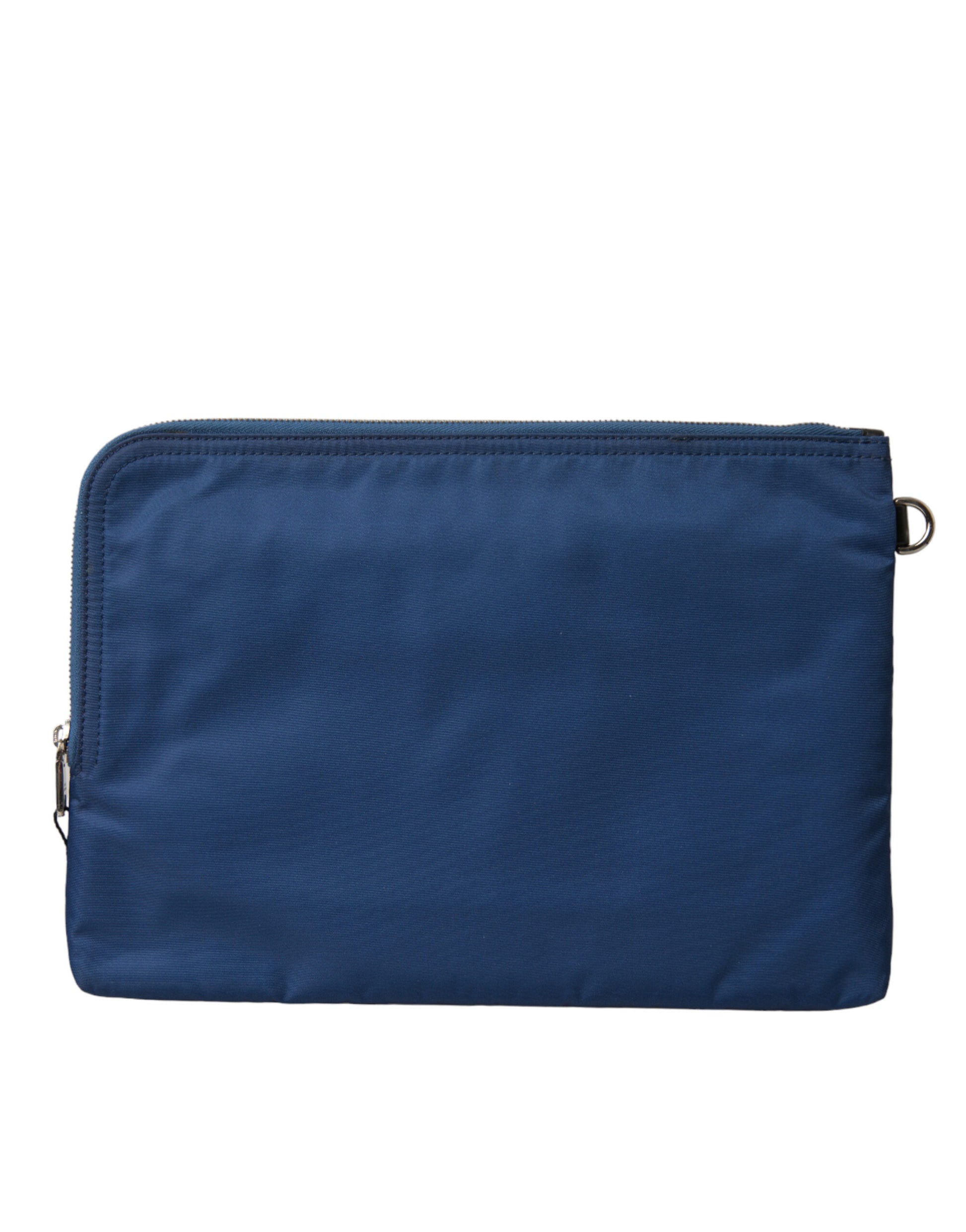 Dolce & Gabbana Blue DG Milano Print Nylon Pouch Clutch Men Bag Dolce & Gabbana