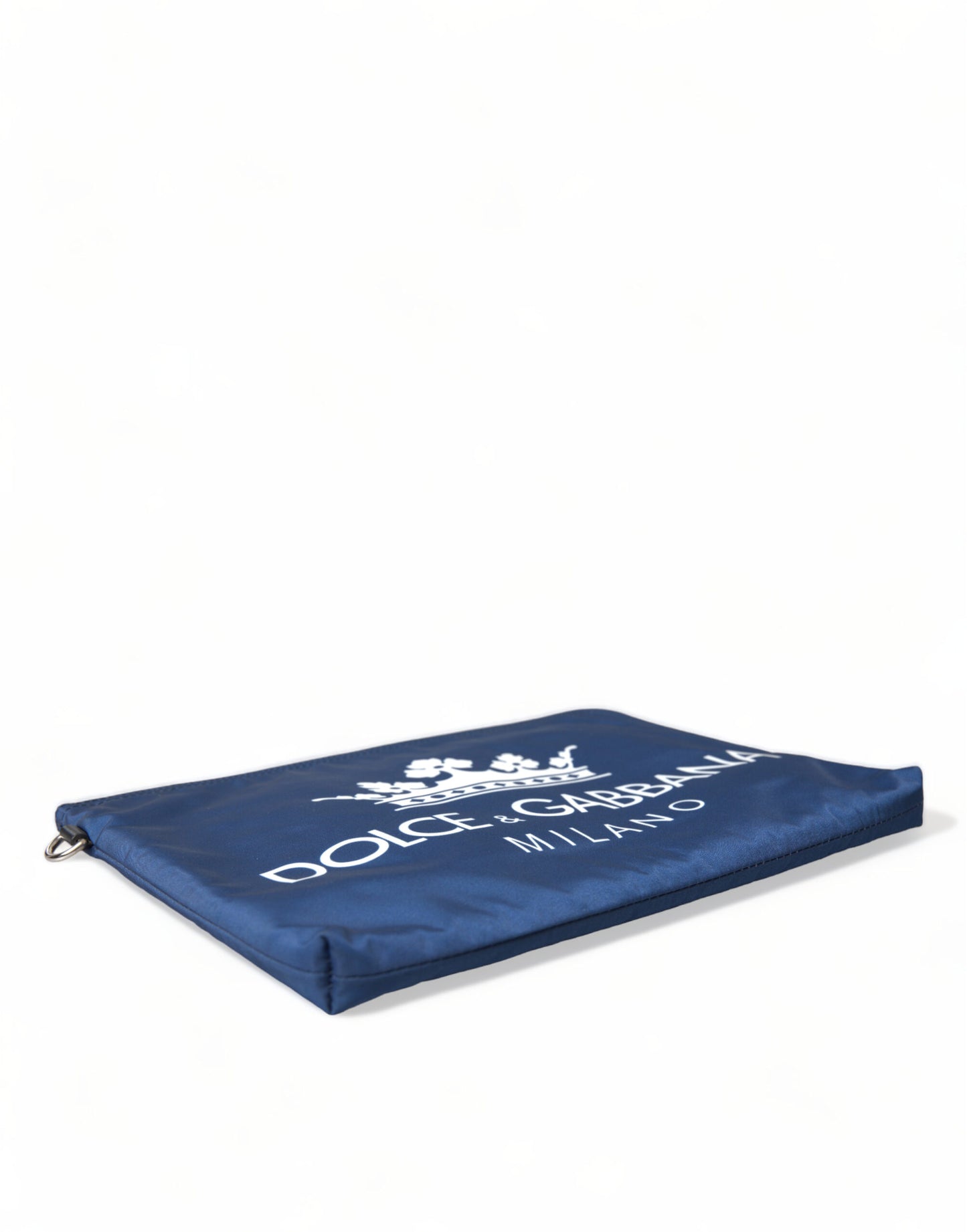 Dolce & Gabbana Blue DG Milano Print Nylon Pouch Clutch Men Bag Dolce & Gabbana
