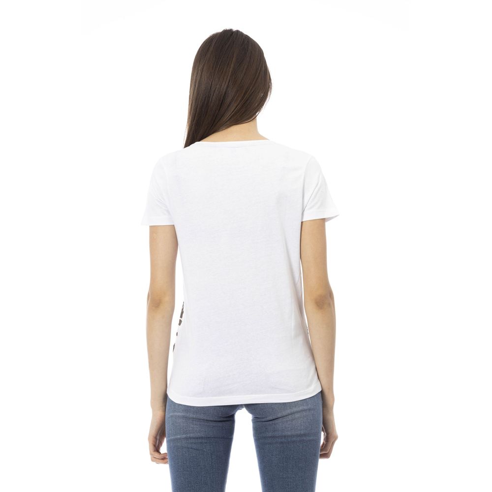 Trussardi Action White Cotton Women T-Shirt Trussardi Action