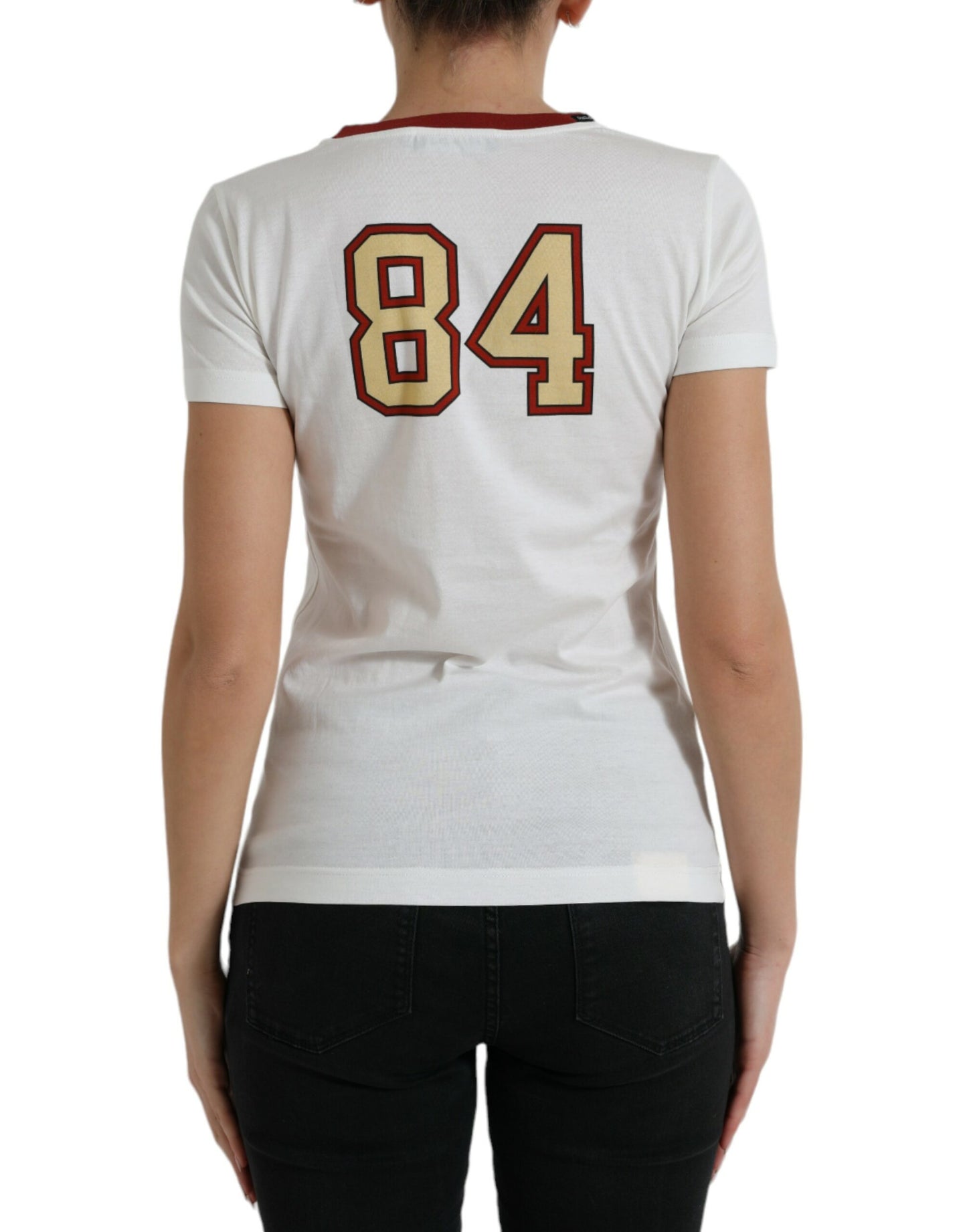 Dolce & Gabbana White Bring Me To The Moon T-shirt Top Dolce & Gabbana