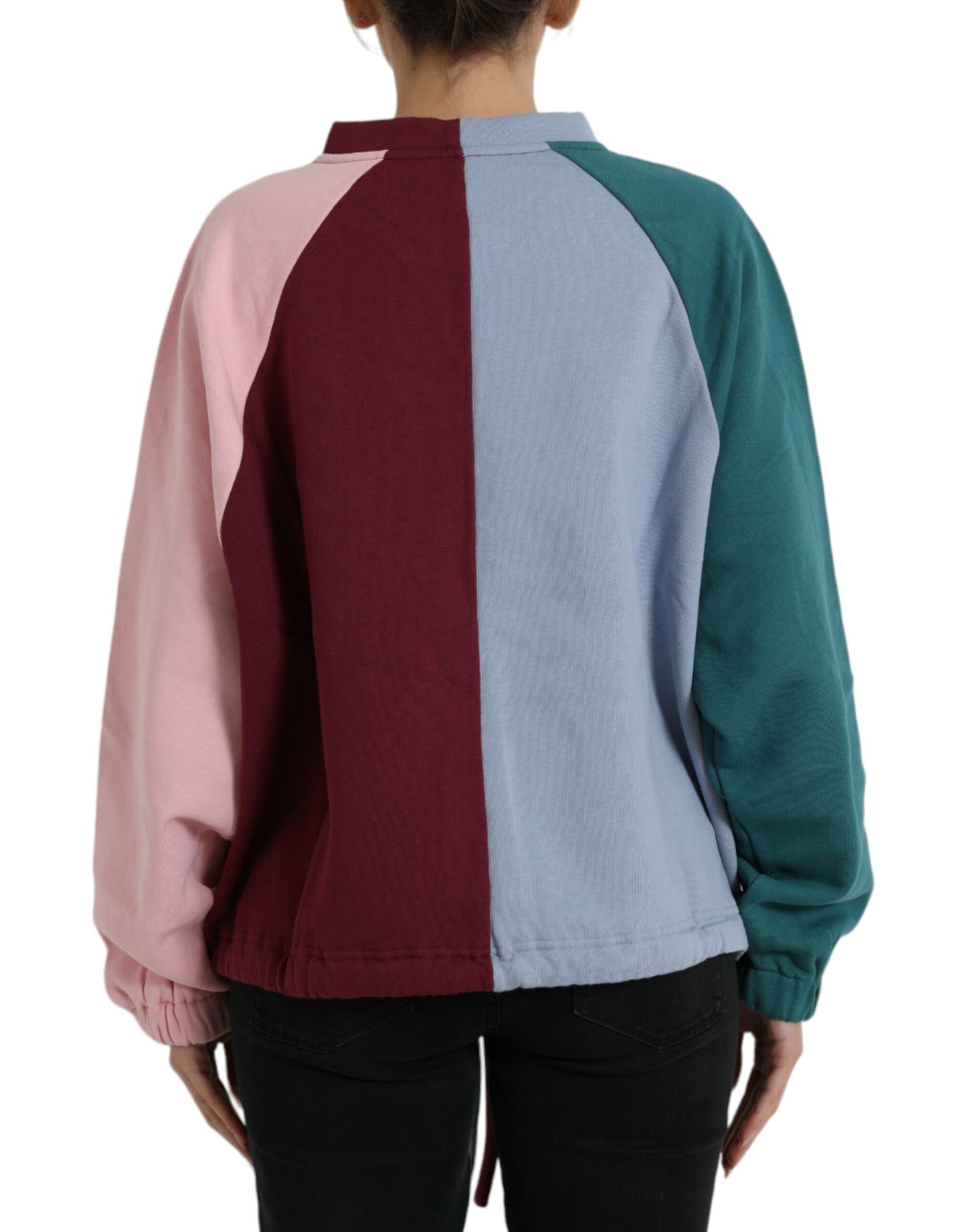 Dolce & Gabbana Multicolor Cotton Crewneck Pullover Sweater Dolce & Gabbana