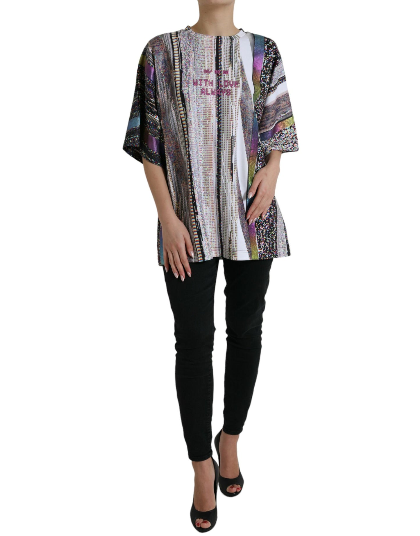 Dolce & Gabbana Multicolor With Love Always Print T-shirt Dolce & Gabbana
