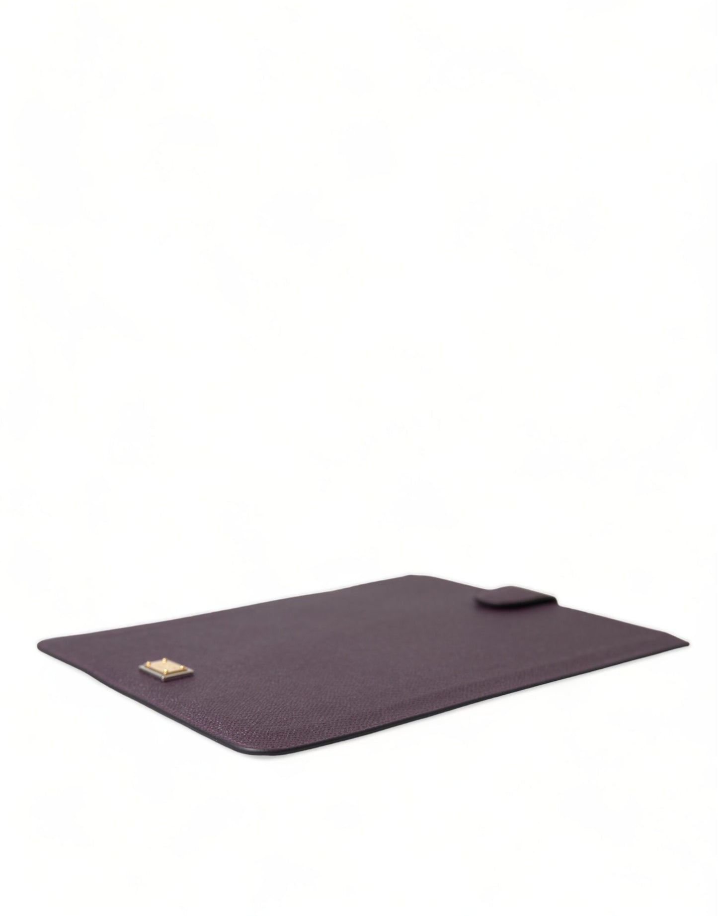 Dolce & Gabbana Dark Brown Leather Logo Plaque Cover Sleeve Tablet Case Dolce & Gabbana