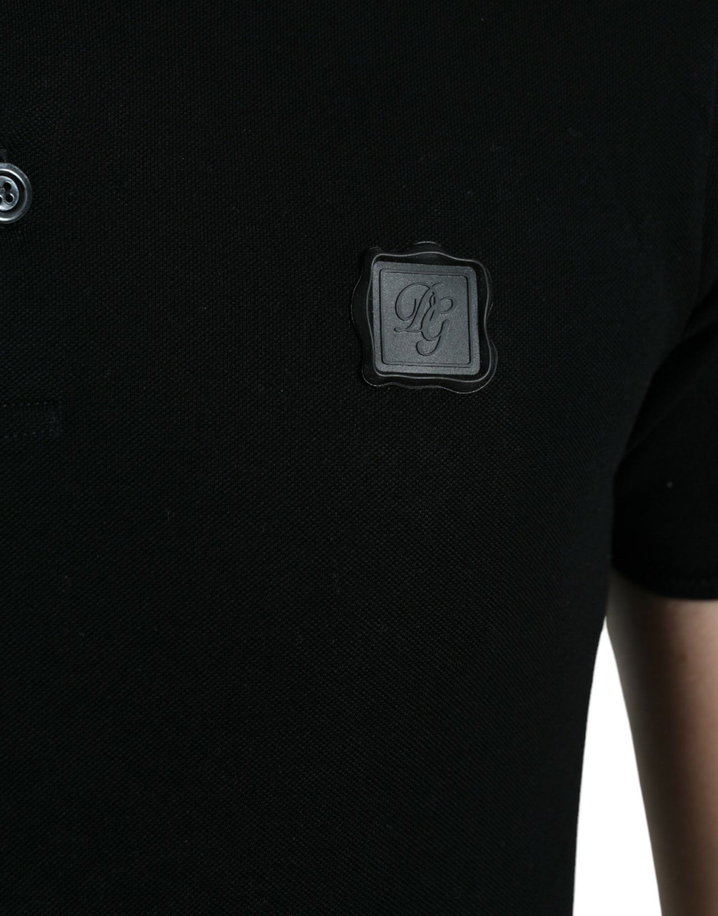 Dolce & Gabbana Black Logo Collared Short Sleeve T-shirt Dolce & Gabbana