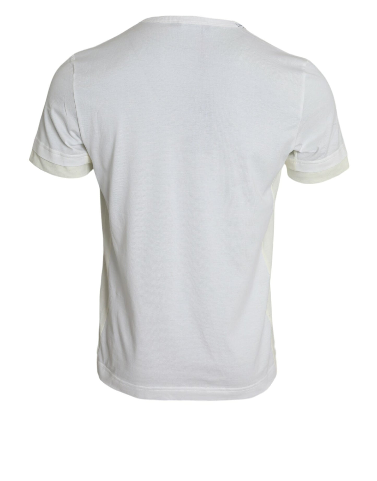 Dolce & Gabbana White Cotton Pocket Short Sleeves T-shirt Dolce & Gabbana