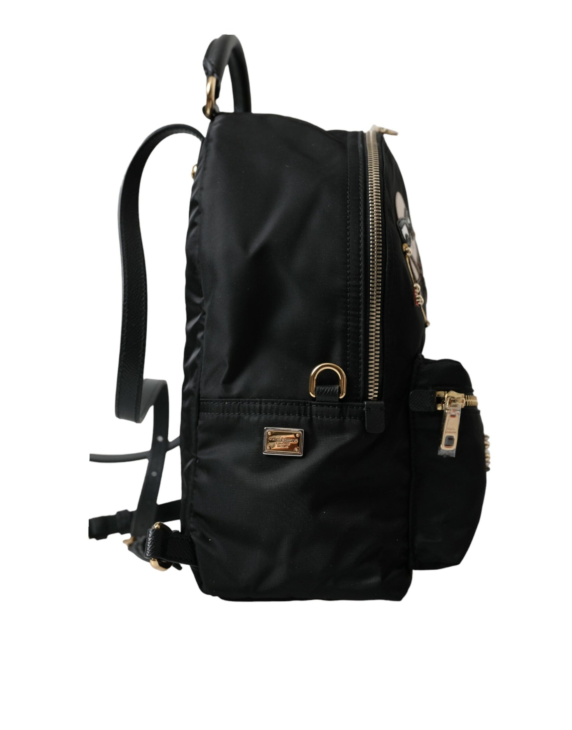 Dolce & Gabbana Black #DGFAMILY Embellished Backpack VULCANO Bag Dolce & Gabbana