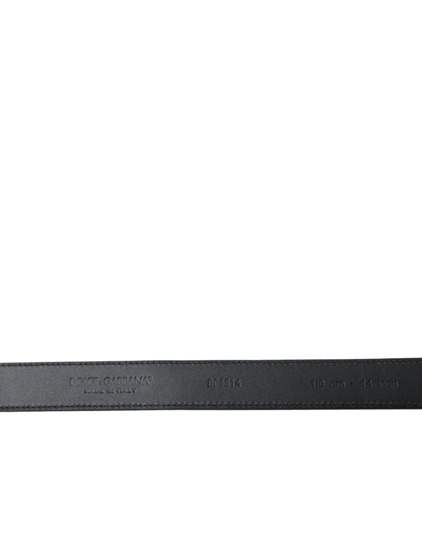 Dolce & Gabbana Black Goat Leather Antique Metal Buckle Belt Dolce & Gabbana