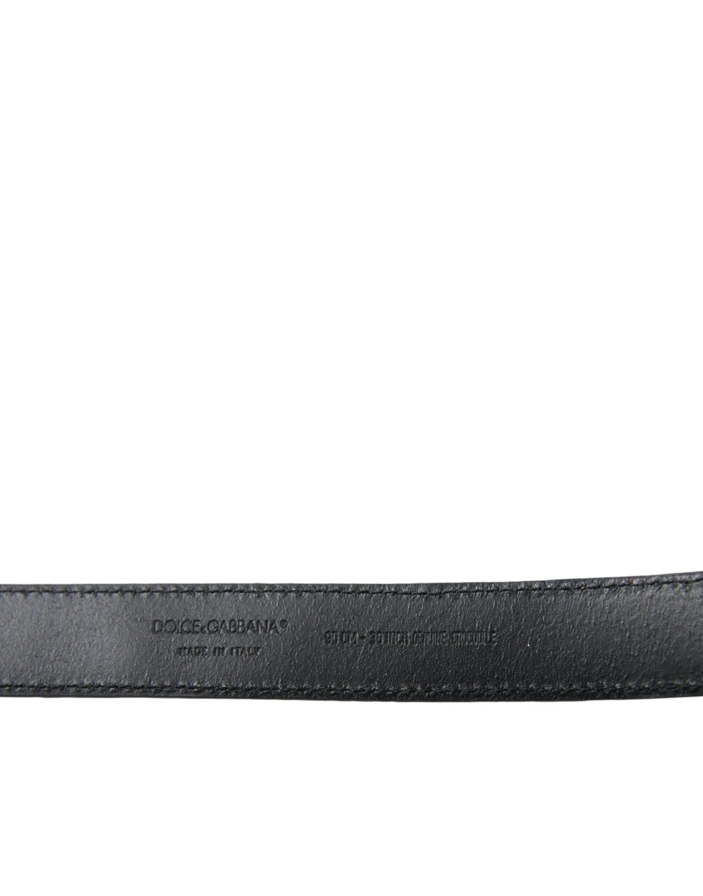 Dolce & Gabbana Beige Exotic Leather Gold Metal Buckle Belt Dolce & Gabbana