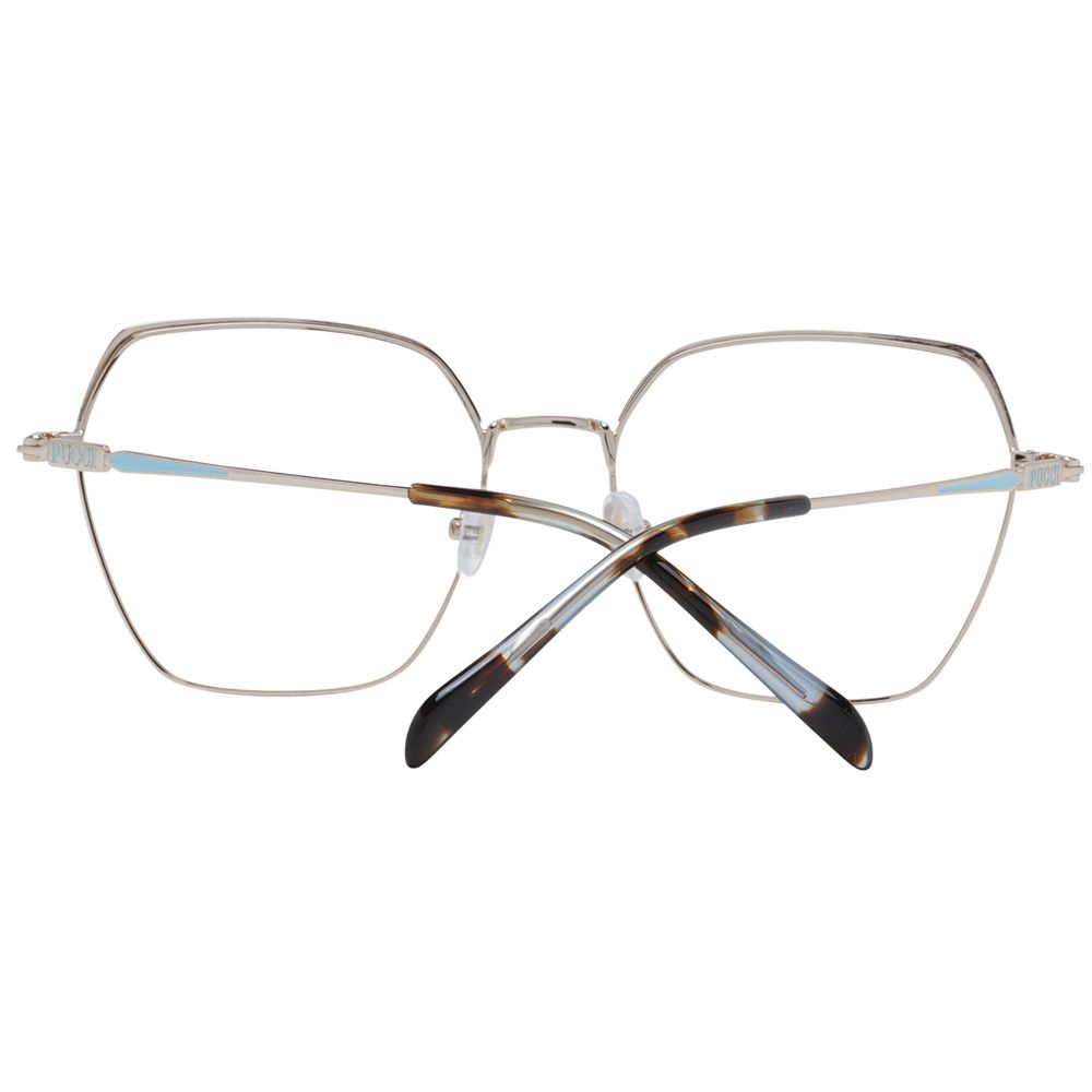 Emilio Pucci Gold Metal Glasses Frames Emilio Pucci