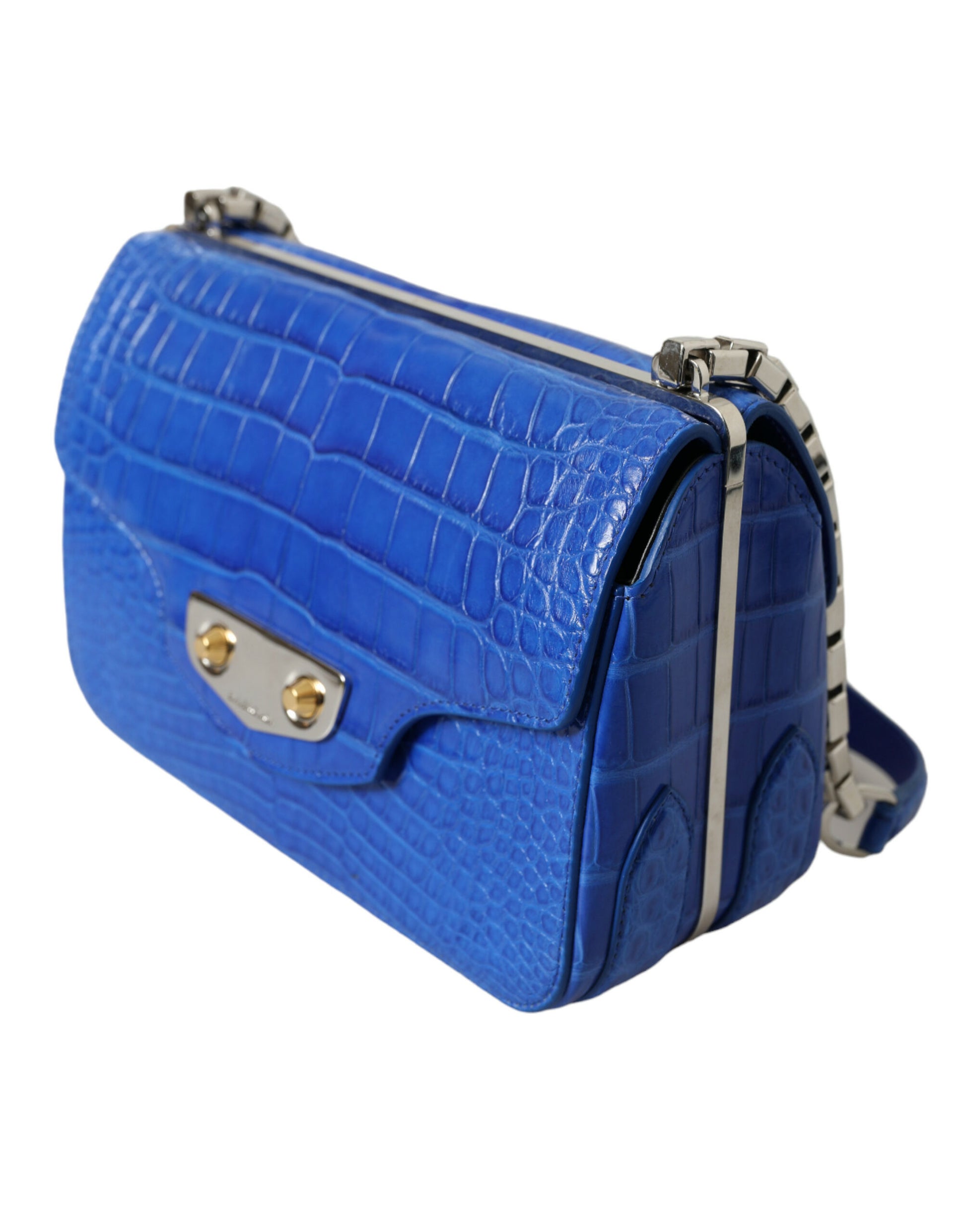 Balenciaga Blue Exotic Leather Neo Classic Purse Shoulder Handbag Bag Balenciaga