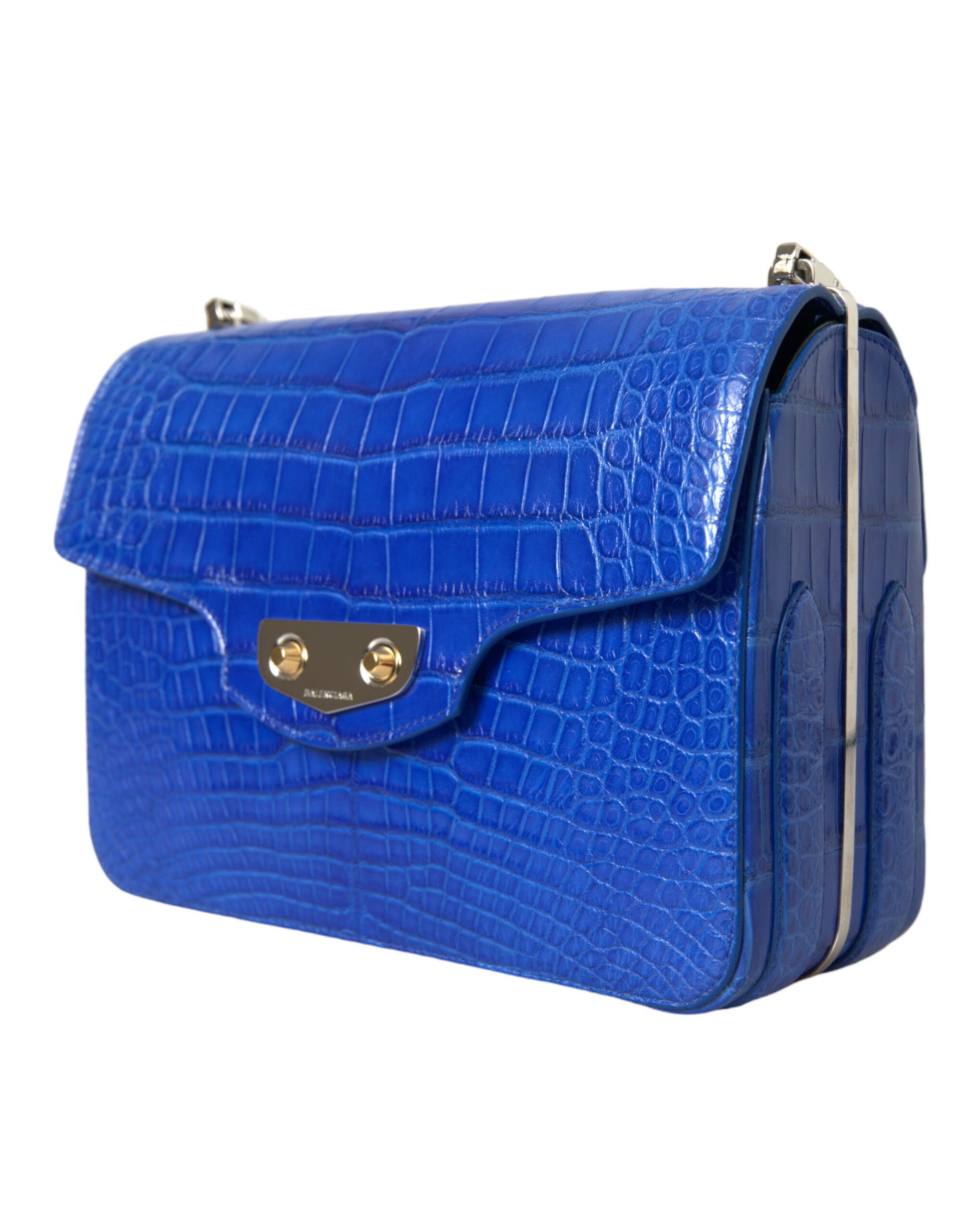 Balenciaga Blue Exotic Leather Neo Classic Small Shoulder Bag Balenciaga