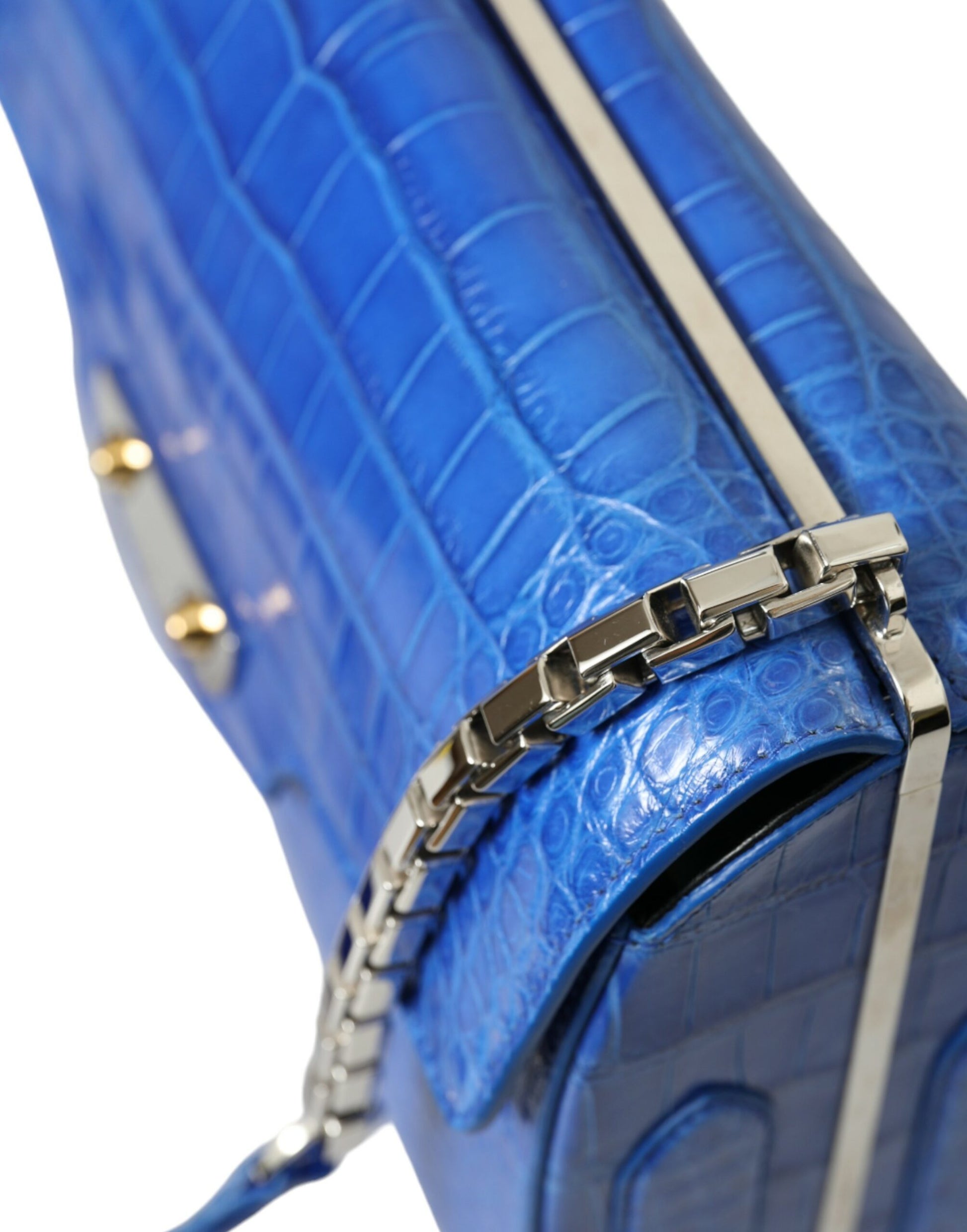 Balenciaga Blue Exotic Leather Neo Classic Small Shoulder Bag Balenciaga