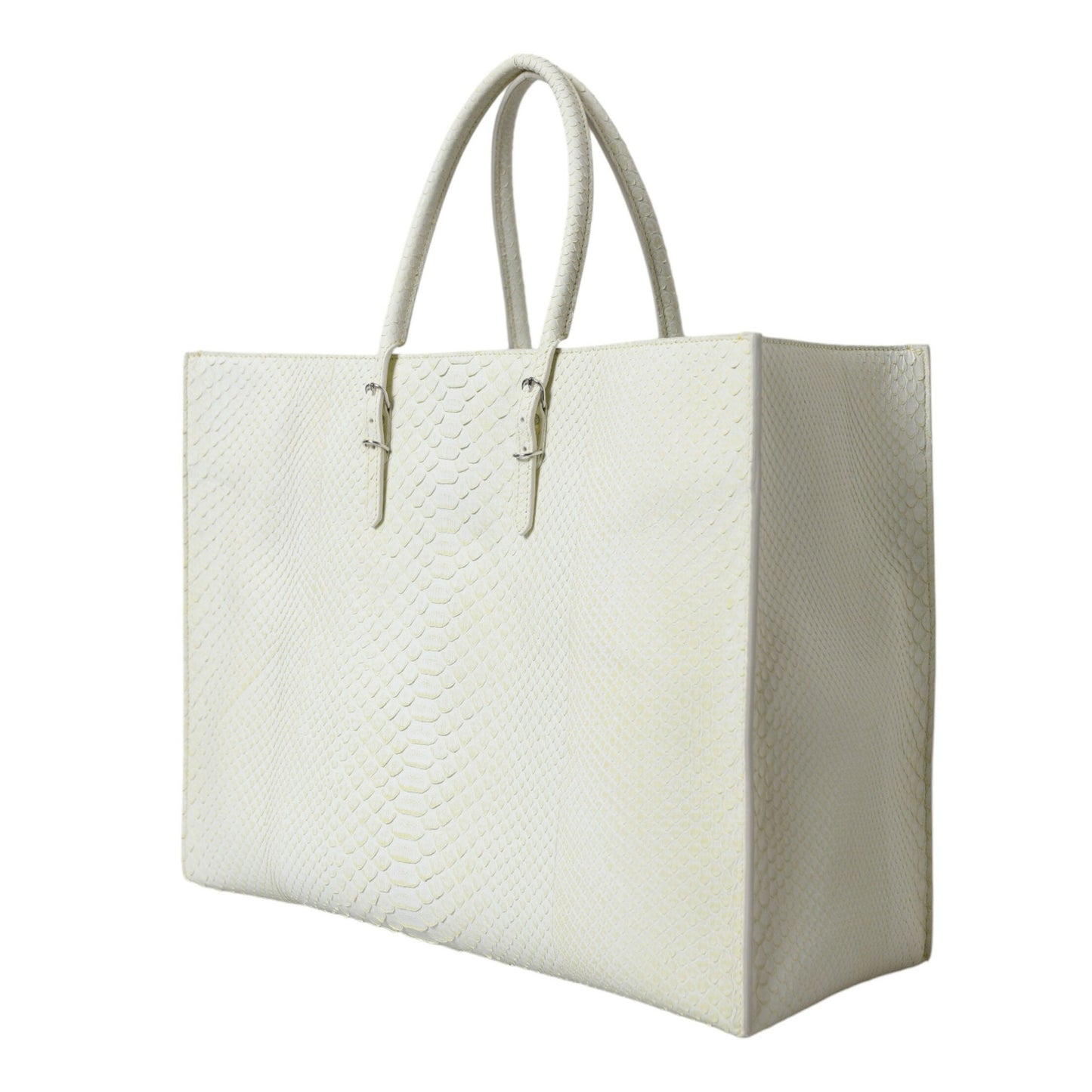 Balenciaga White Yellow Exotic Skin Leather Shopping Tote PAPIER Bag Balenciaga