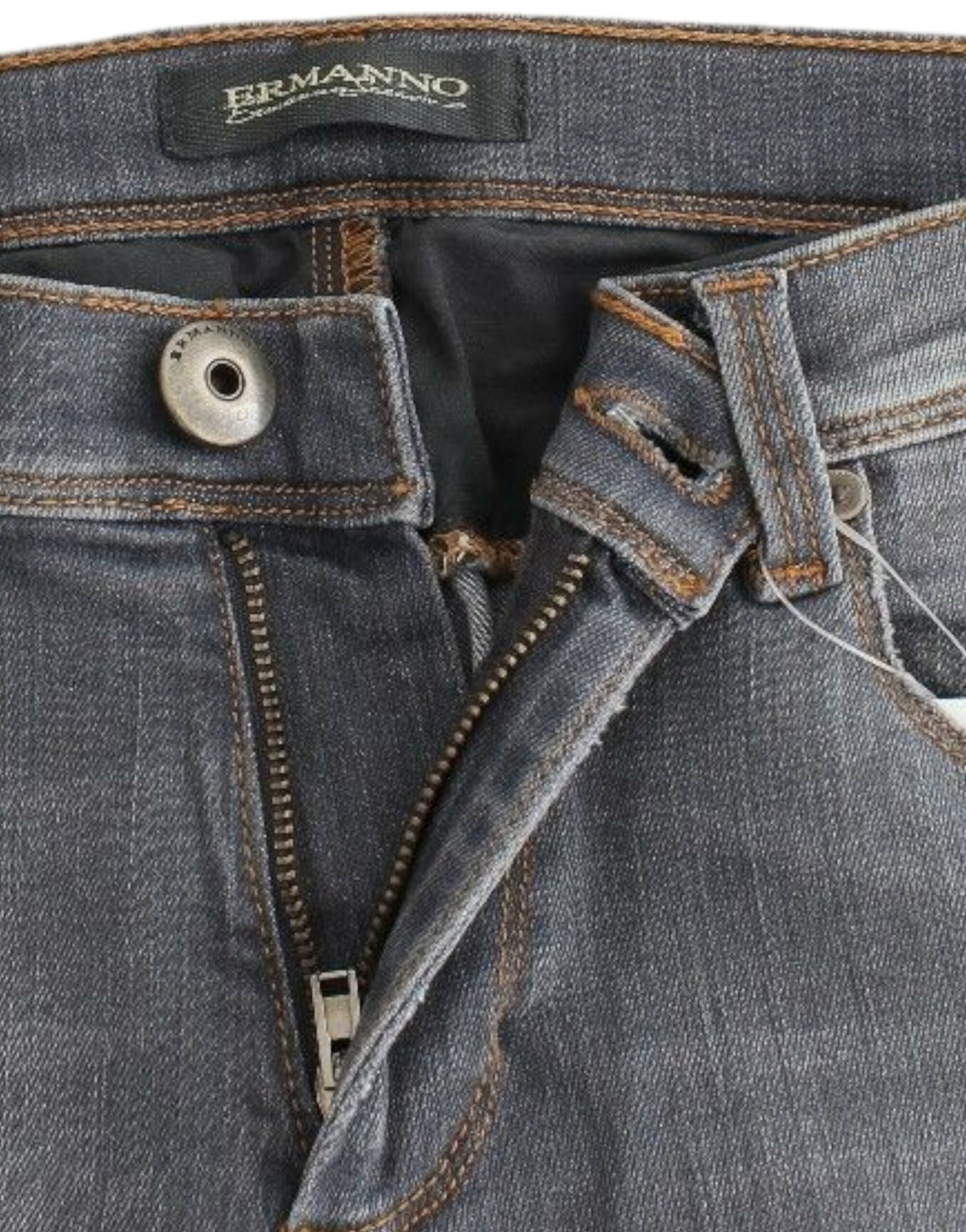 Ermanno Scervino Gray Slim Jeans Denim Pants Skinny Leg Stretch Ermanno Scervino