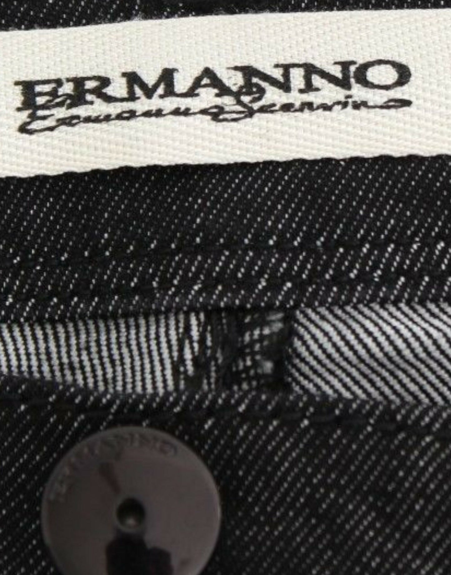 Ermanno Scervino Black Slim Jeans Denim Pants Skinny Leg Stretch Ermanno Scervino