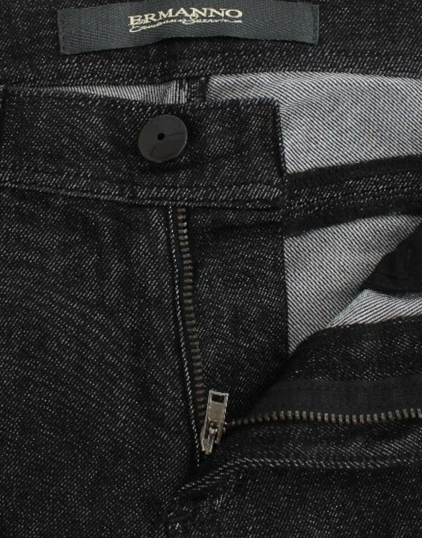 Ermanno Scervino Black Slim Jeans Denim Pants Skinny Leg Stretch Ermanno Scervino