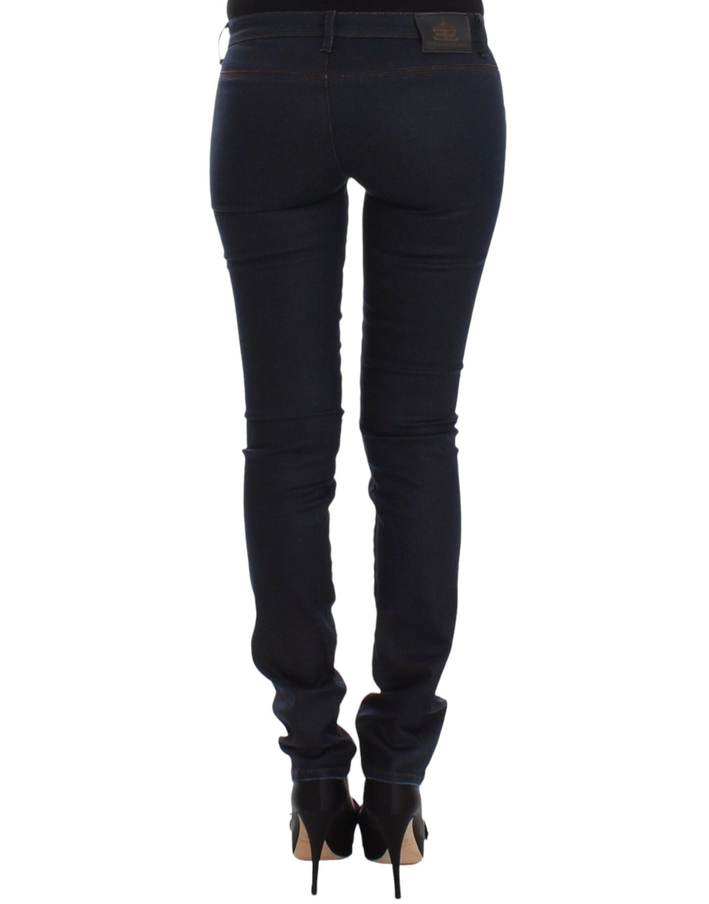 Ermanno Scervino Blue Slim Jeans Denim Pants Skinny Leg Stretch Ermanno Scervino