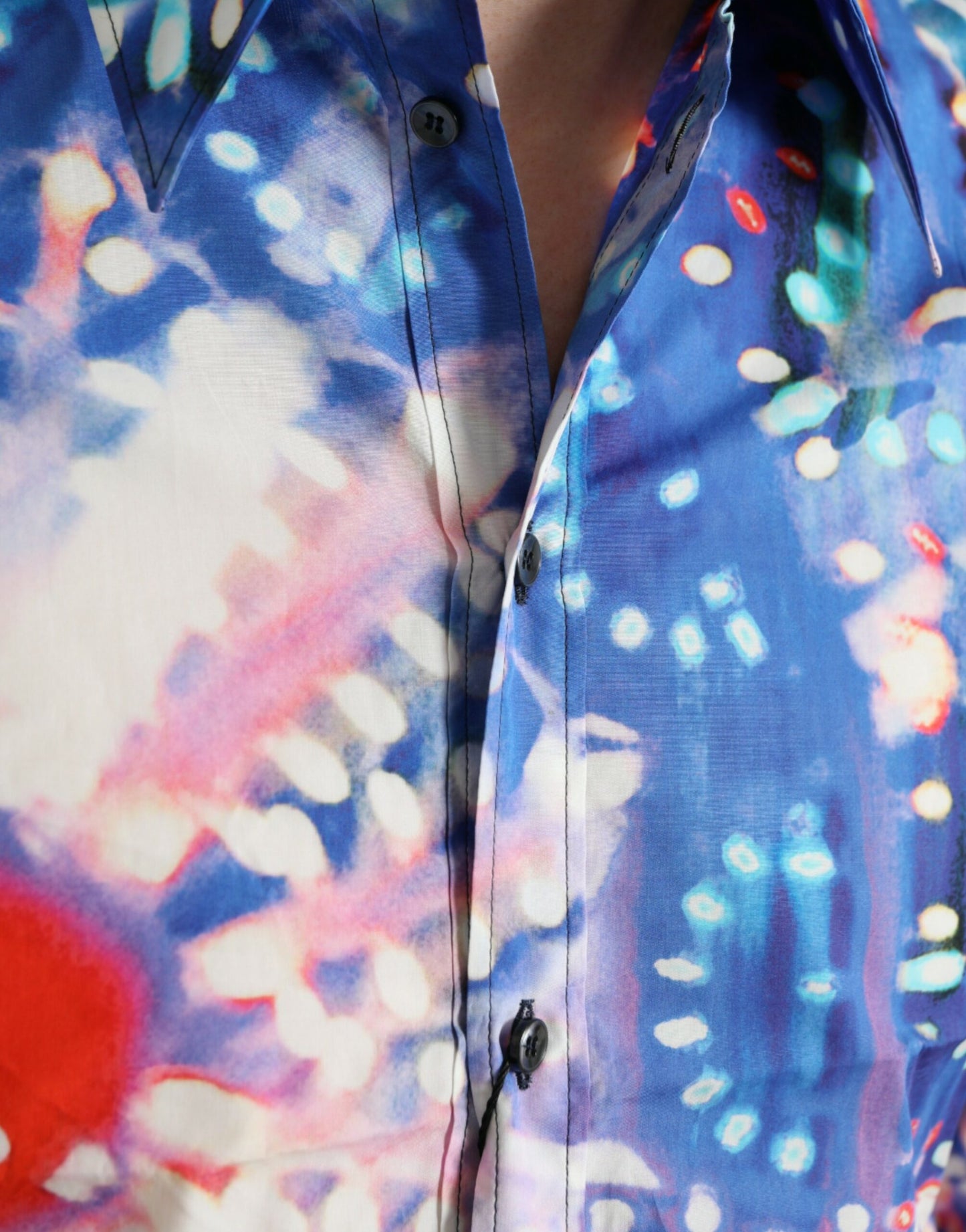 Dolce & Gabbana Multicolor Luminarie Slim MARTINI Shirt Dolce & Gabbana