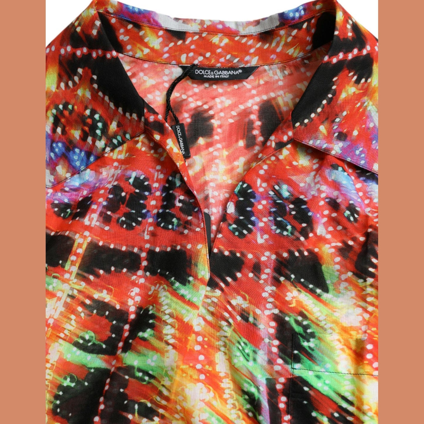 Dolce & Gabbana Multicolor Luminarie Print Cotton T-shirt