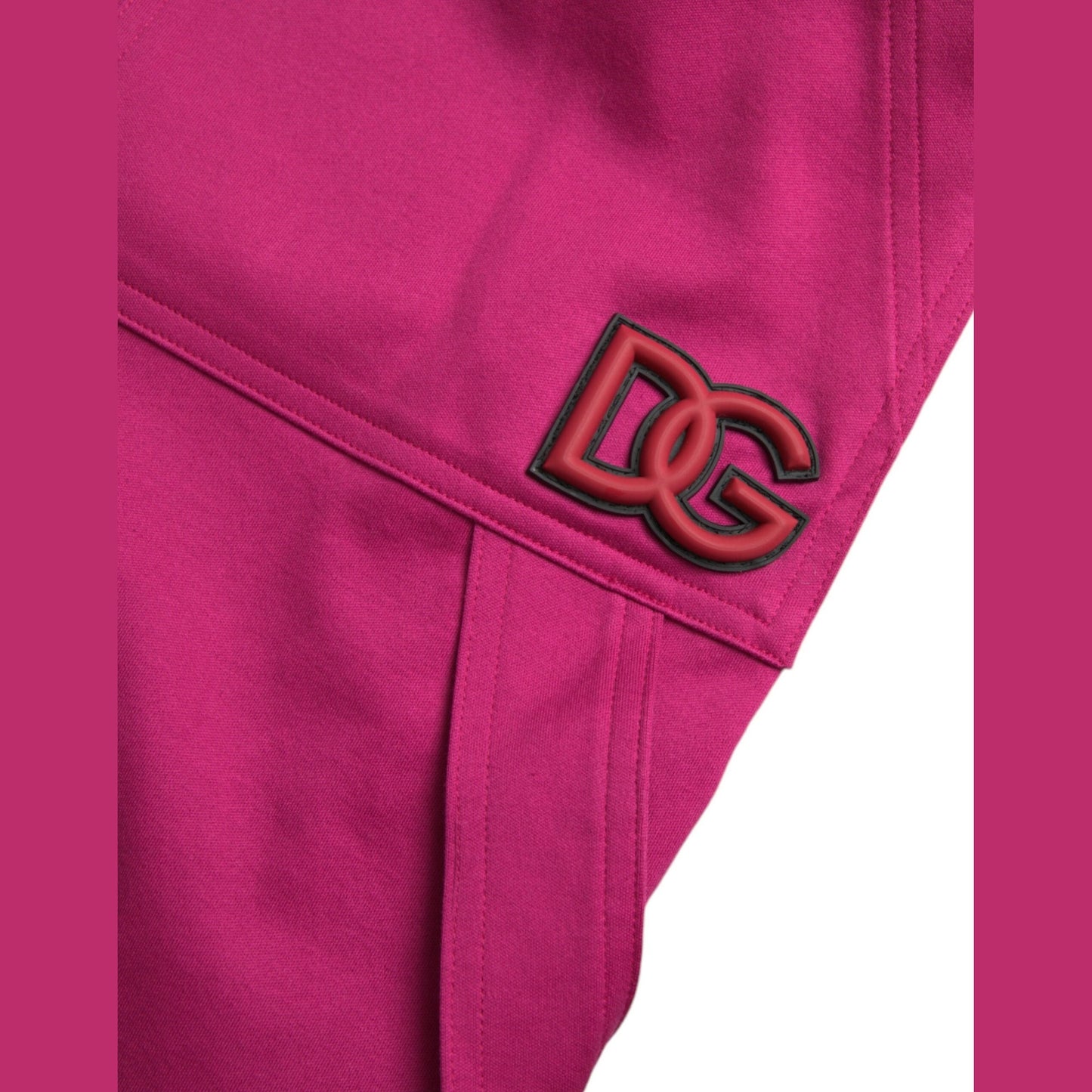 Dolce & Gabbana Pink Logo Cargo Cotton Jogger Sweatpants Pants
