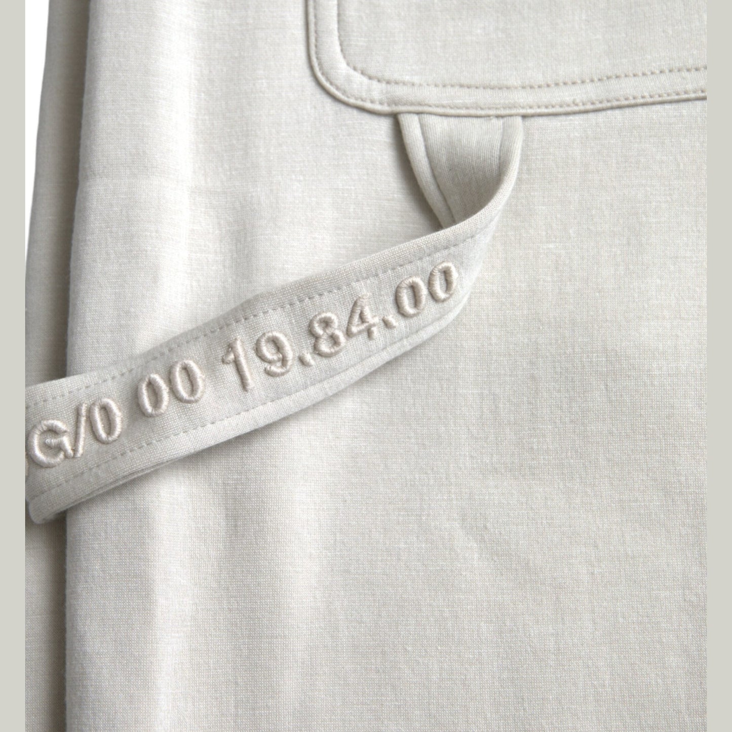 Dolce & Gabbana Off White Viscose Cargo Jogger Sweatpants Pants