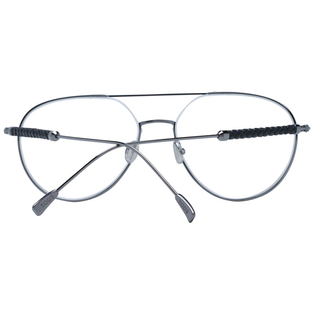 Tod's Gray Metal Glasses Frames