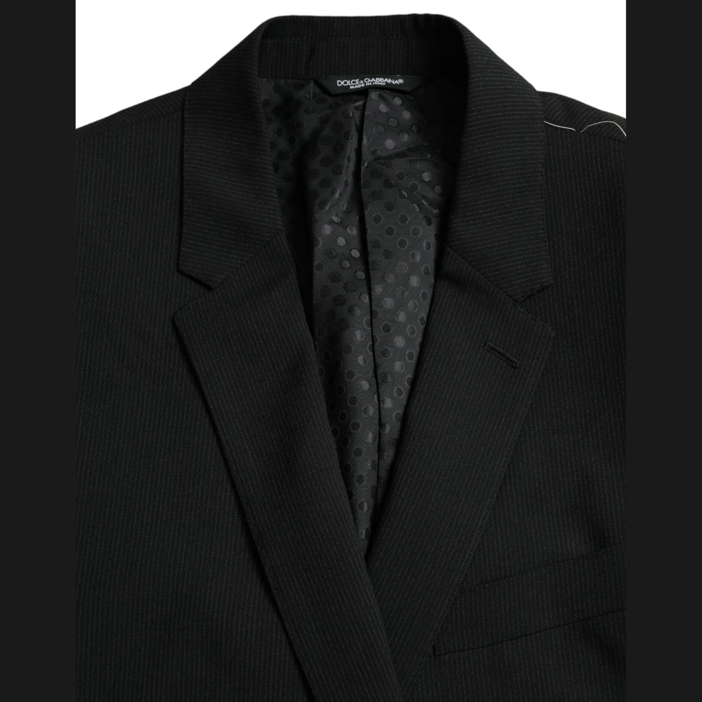 Dolce & Gabbana Blue MARTINI Shawl Single Breasted Blazer