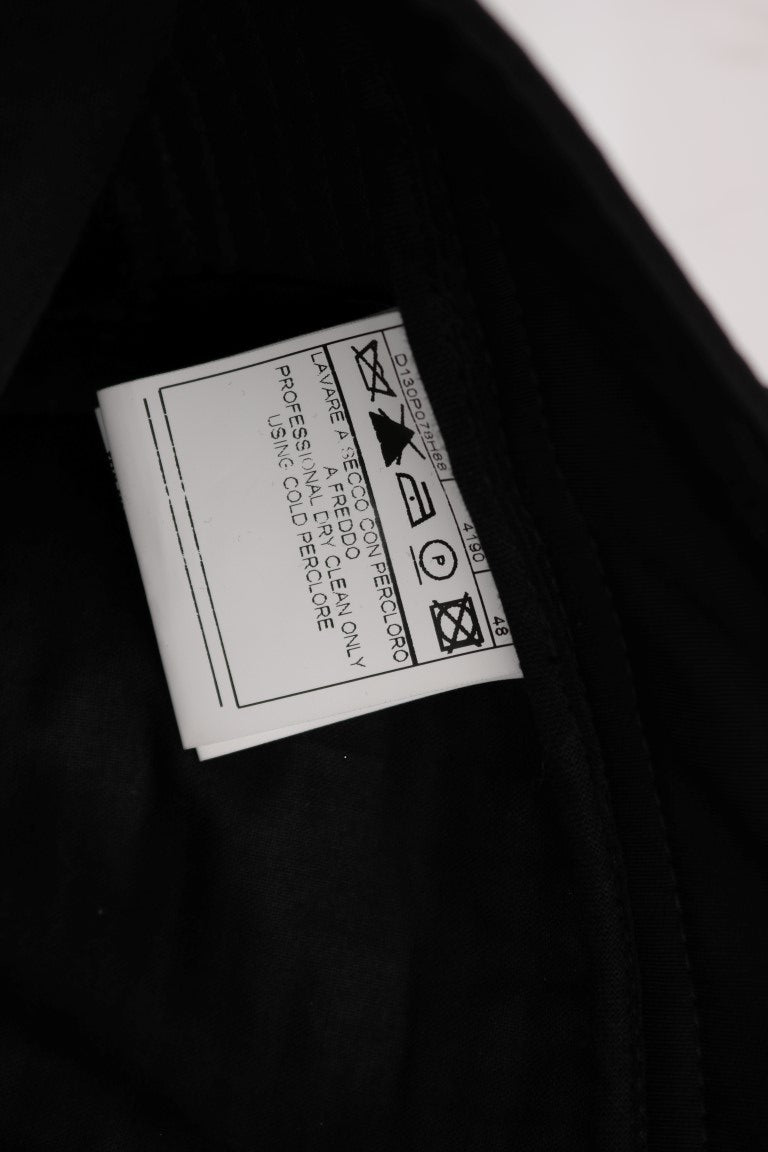 Ermanno Scervino Black Cotton Slim Fit Casual Pants Ermanno Scervino
