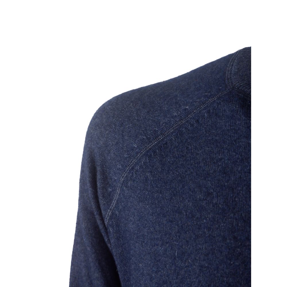 Emilio Romanelli Light Blue Cashmere Men Sweater Emilio Romanelli