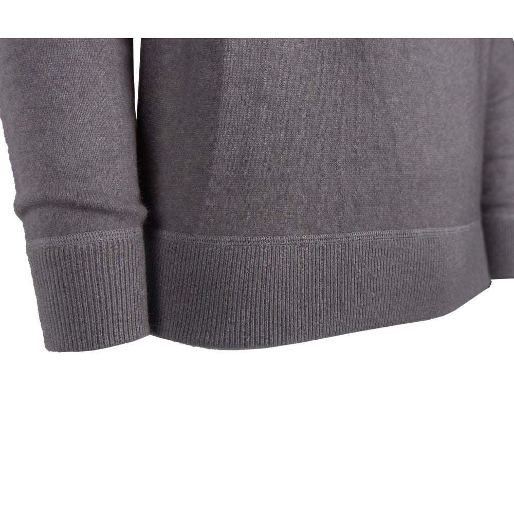 Emilio Romanelli Gray Cashmere Men Sweater Emilio Romanelli